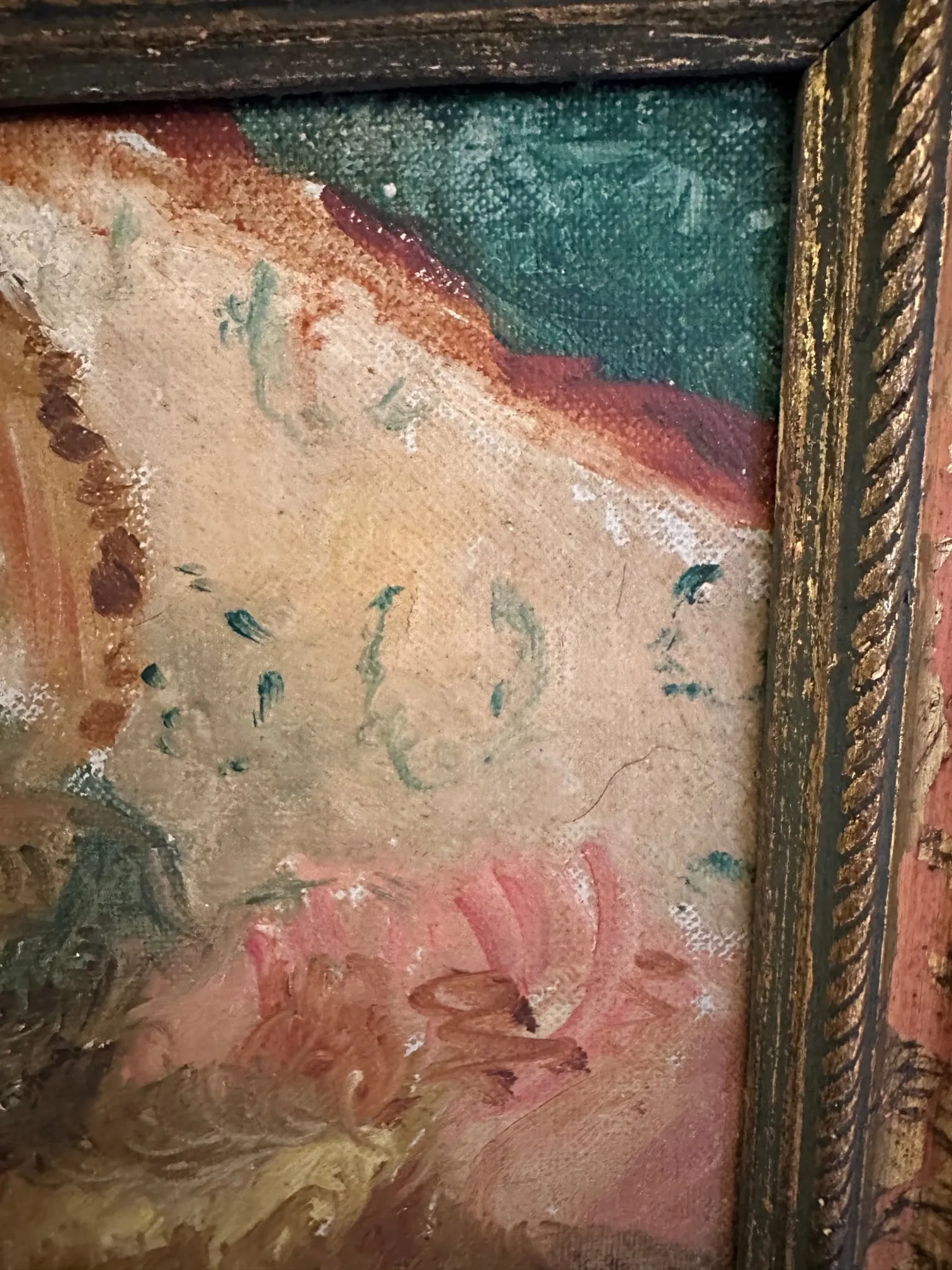 Antique Original Oil Still Life of Violin - 6