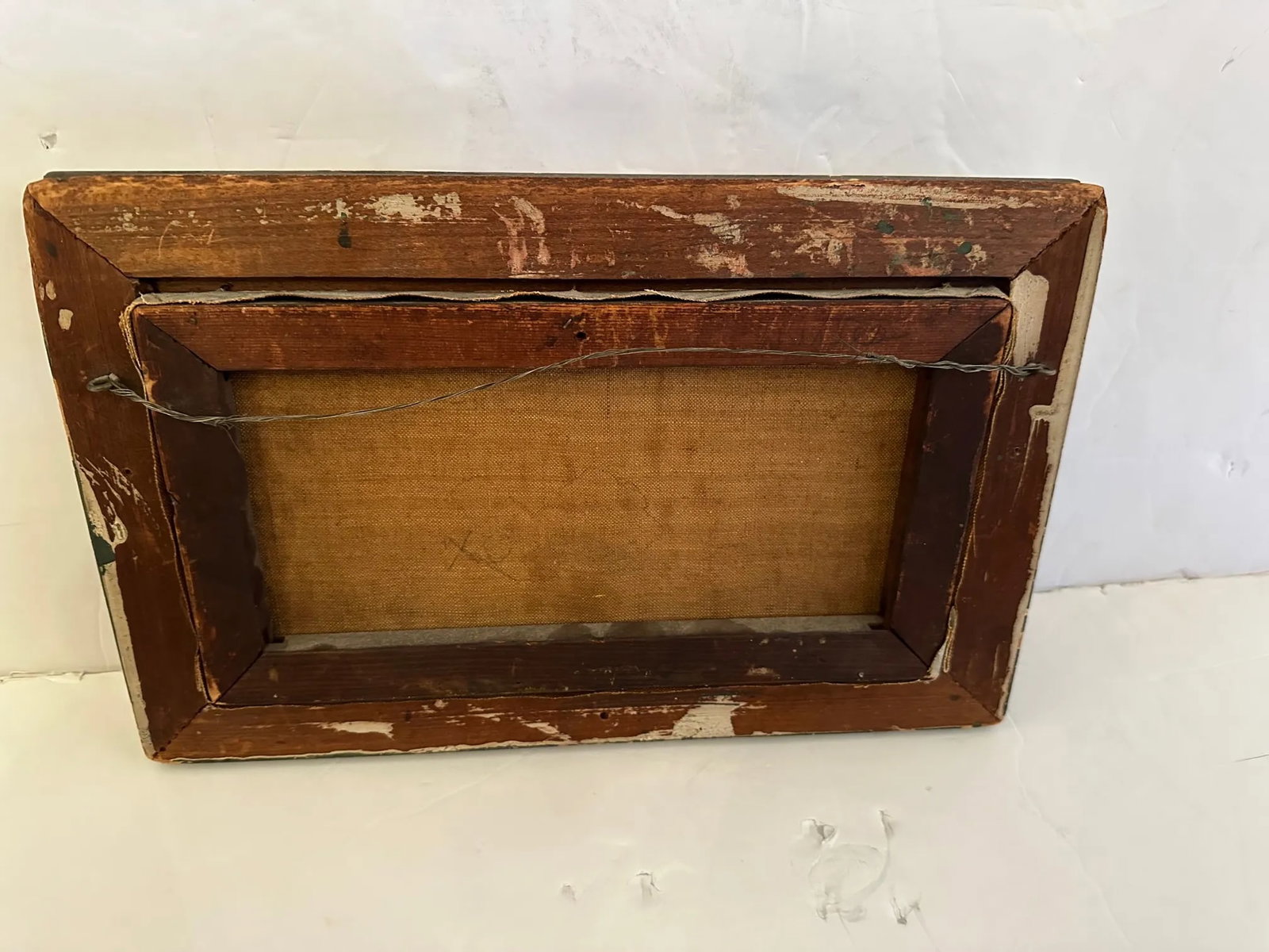 Antique Original Oil Still Life of Violin - 7