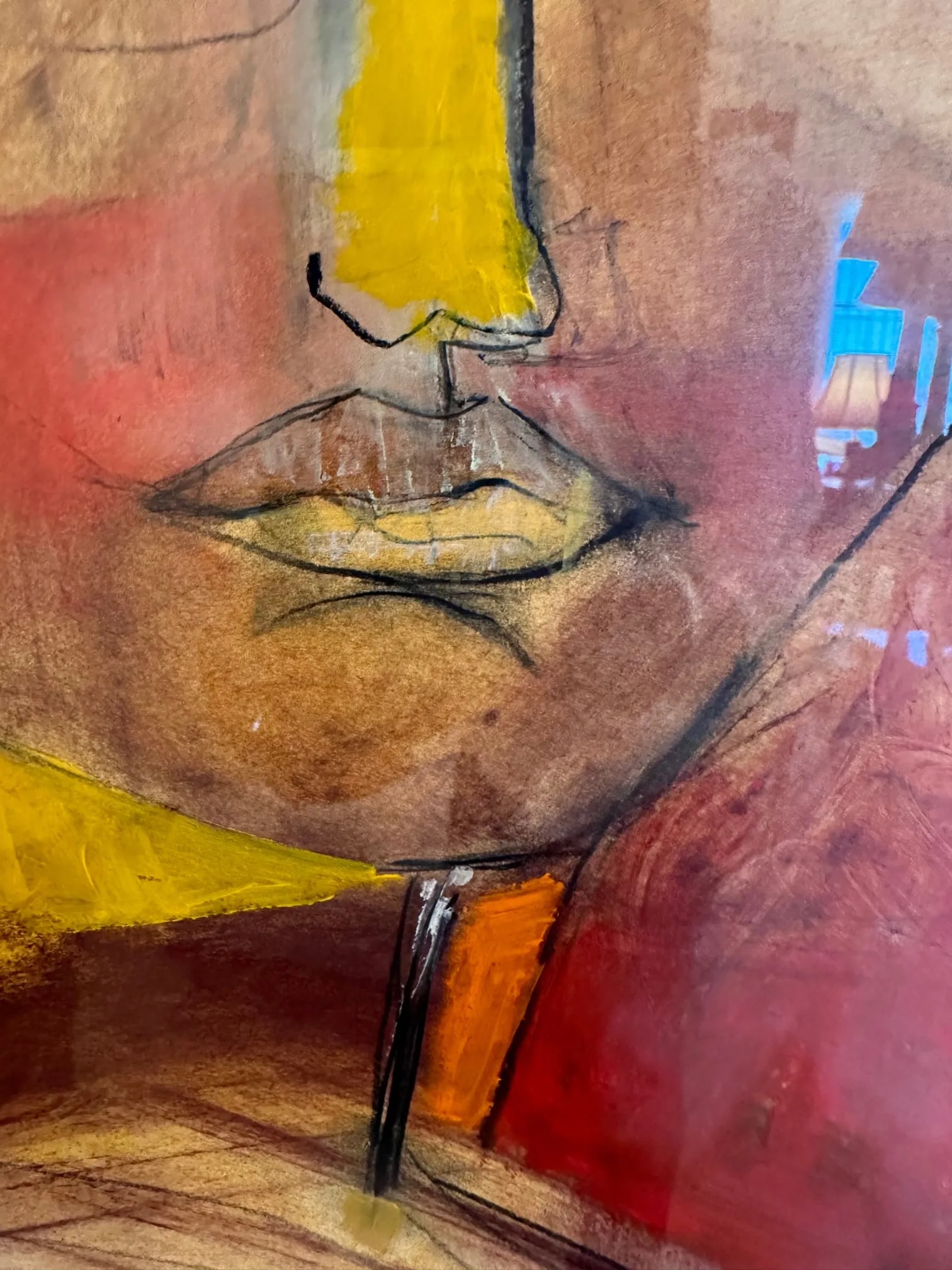 Large Striking Contemporary Painting Signed Slade - 3