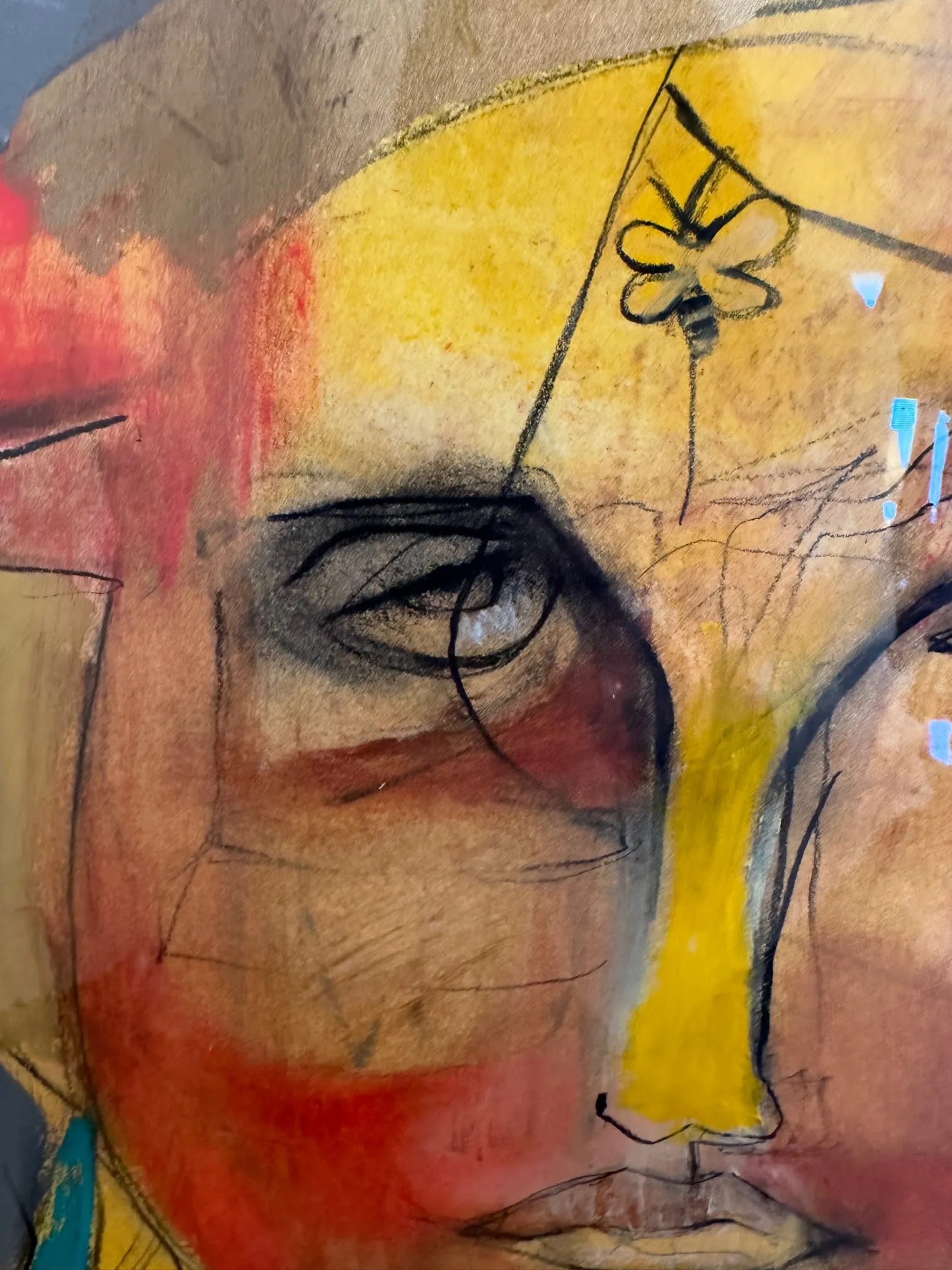 Large Striking Contemporary Painting Signed Slade - 4