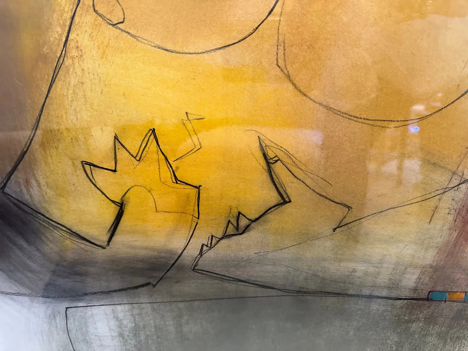 Large Striking Contemporary Painting Signed Slade - 7