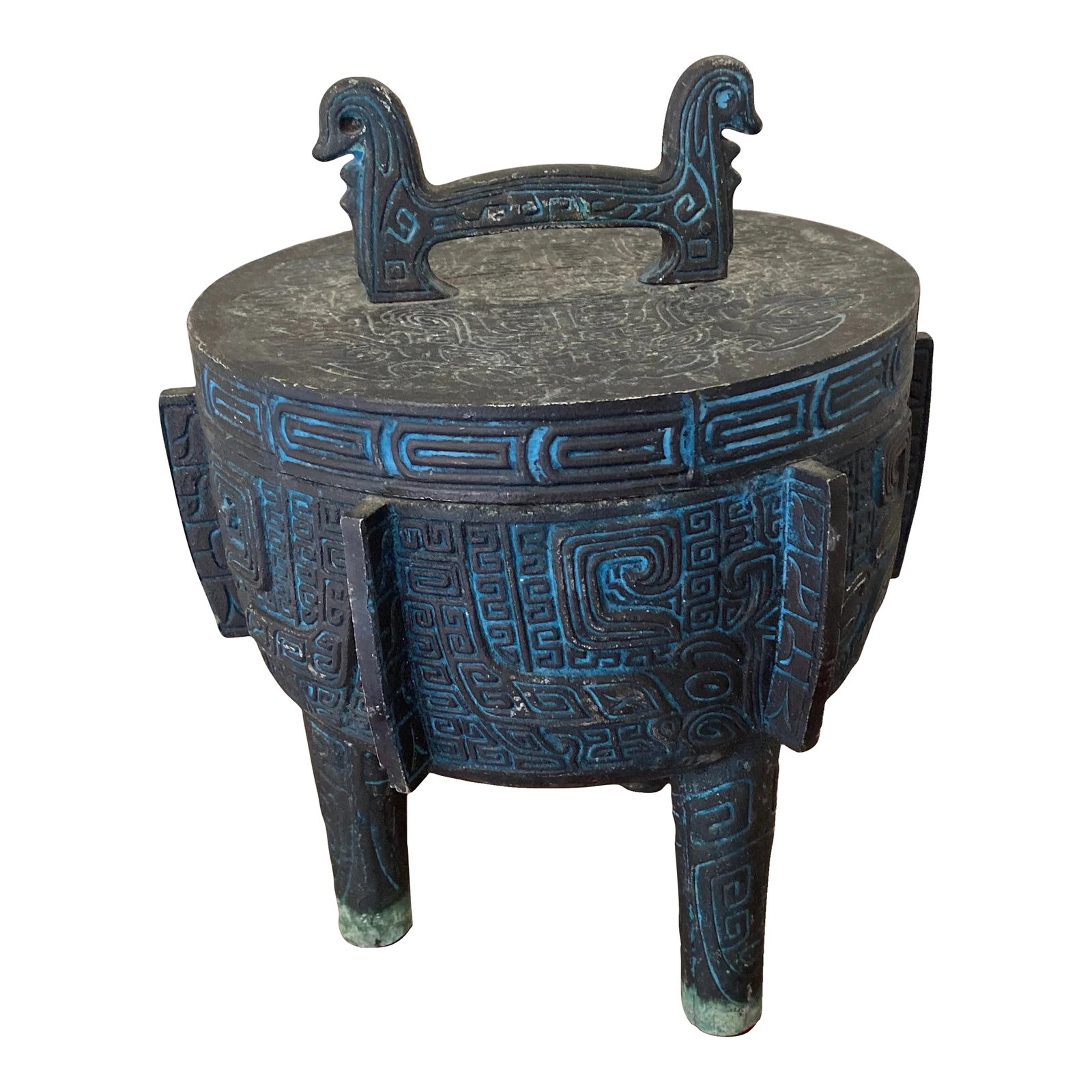 1970s James Mont Mid-Century Mayan Ice Bucket (1 of 6)