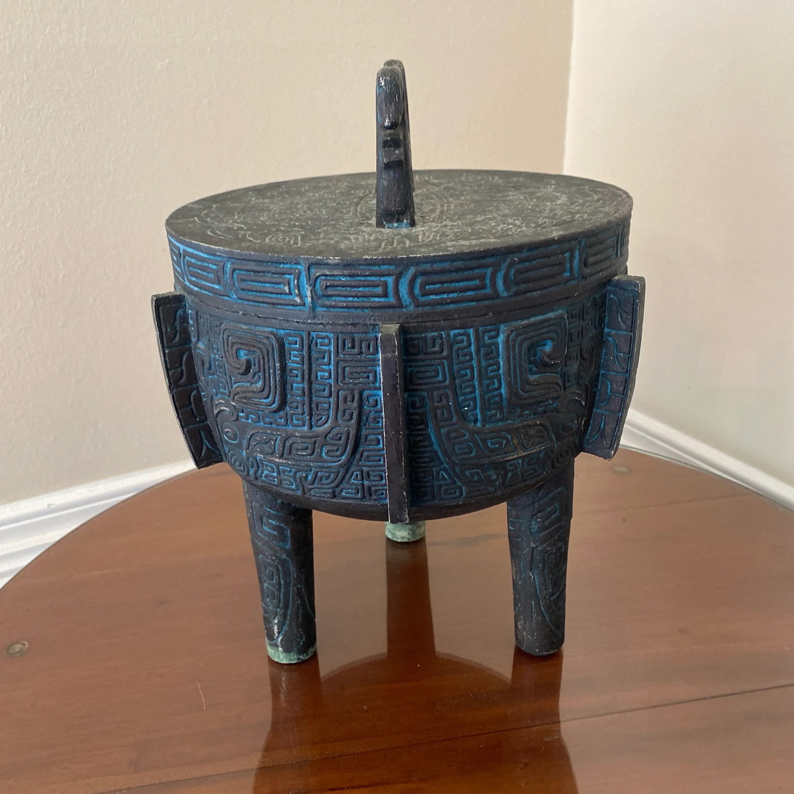 1970s James Mont Mid-Century Mayan Ice Bucket - 3