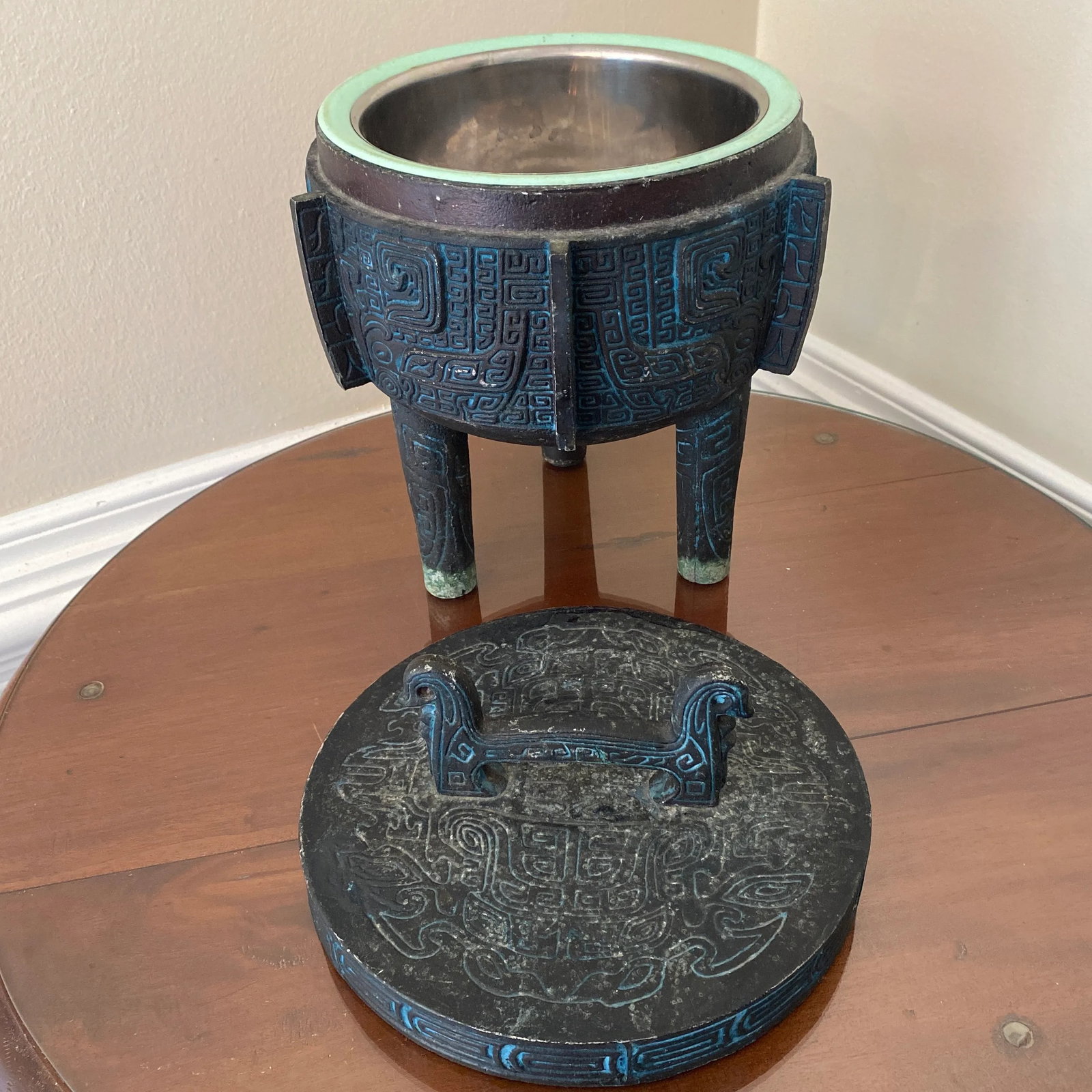 1970s James Mont Mid-Century Mayan Ice Bucket - 6