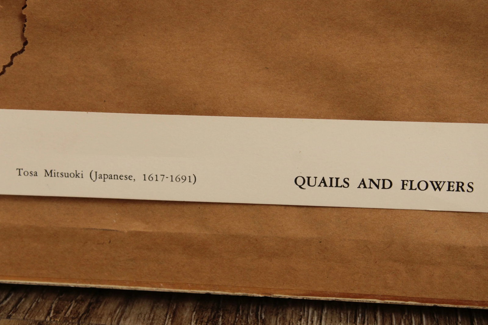 Vintage Tosa Mitsuoki 'Quails & Flowers' Framed Art Print - 11