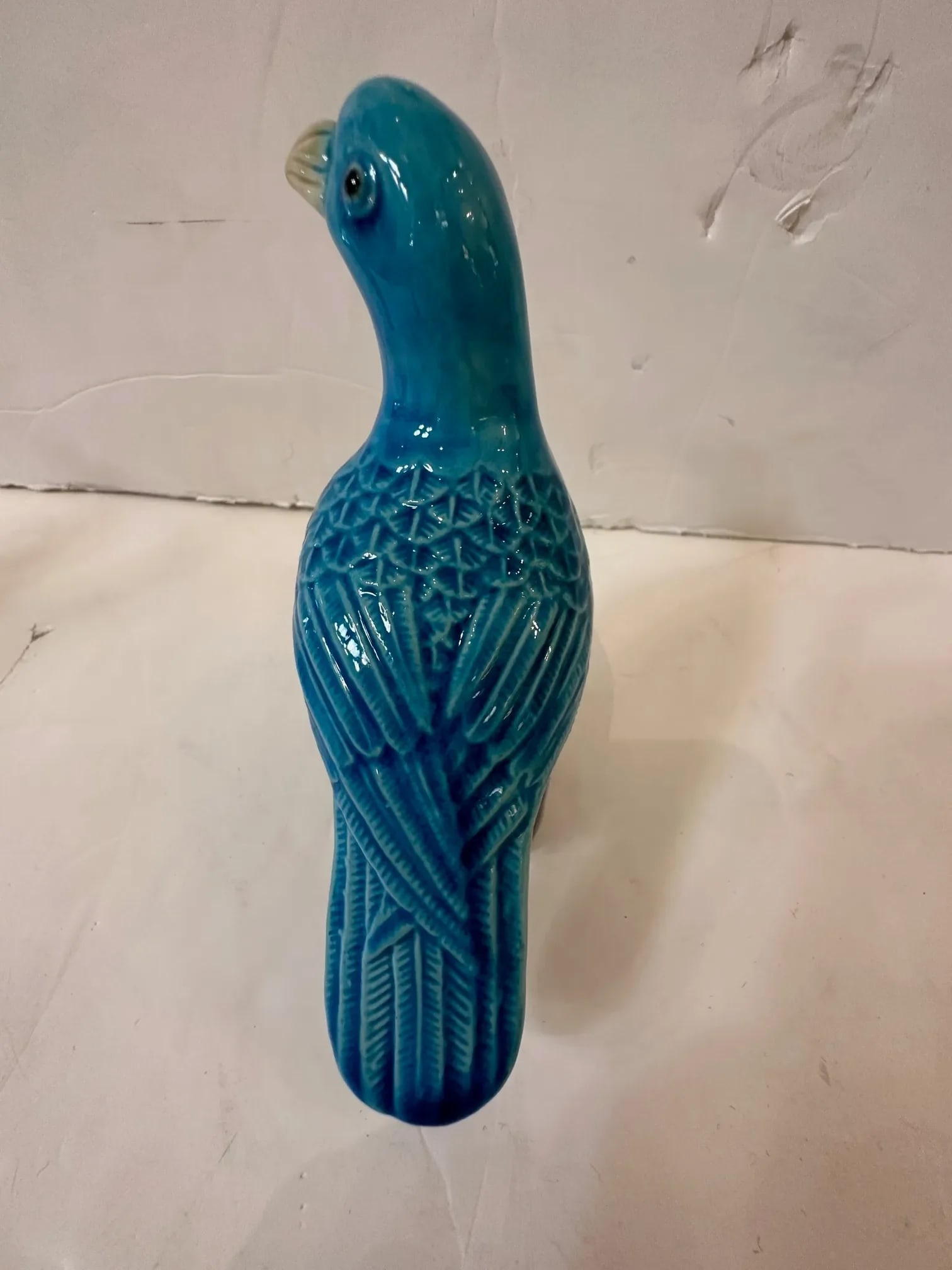 Turquoise Chinese Porcelain Bluebirds -A Pair - 6