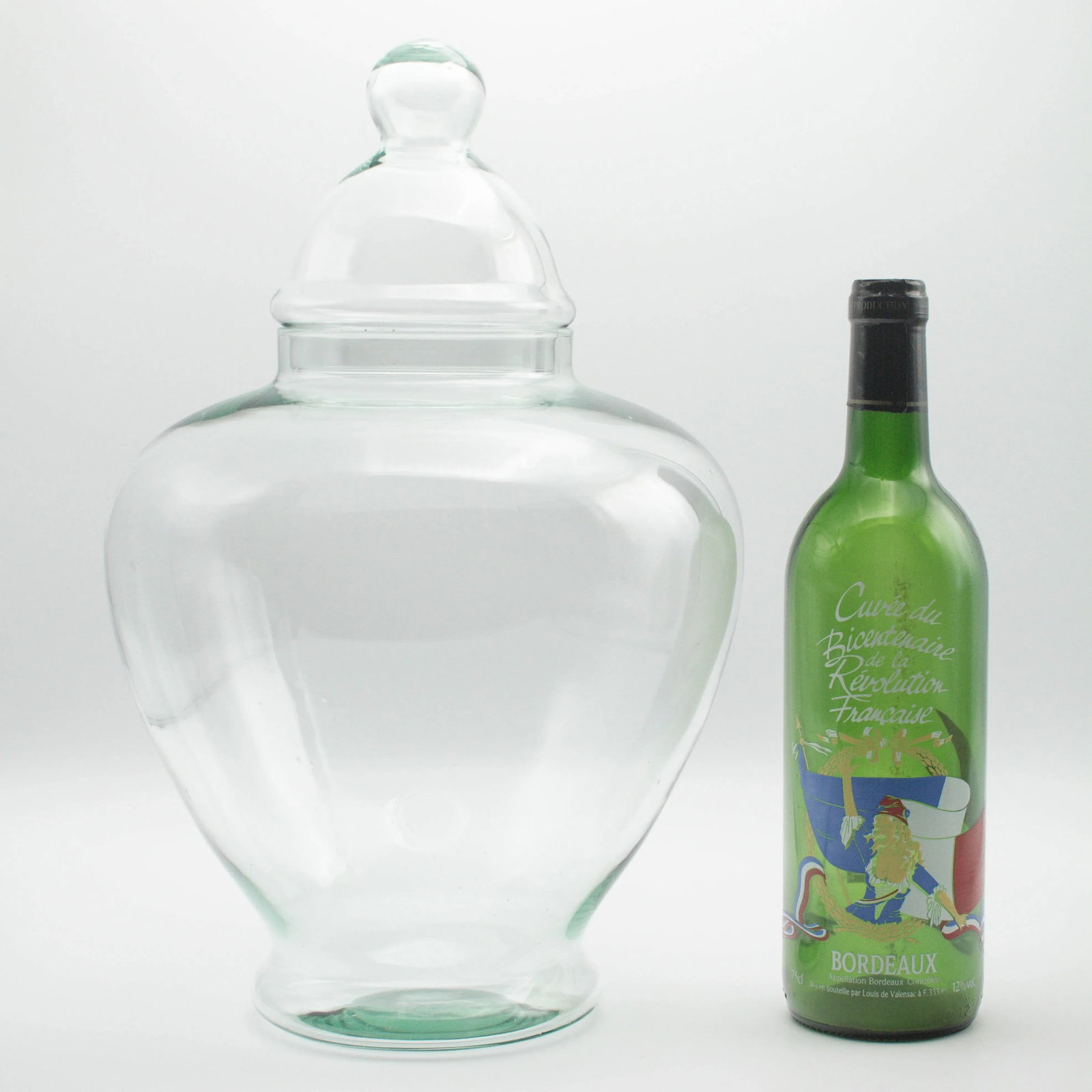 French Glass Apothecary Jars, a Pair - 3
