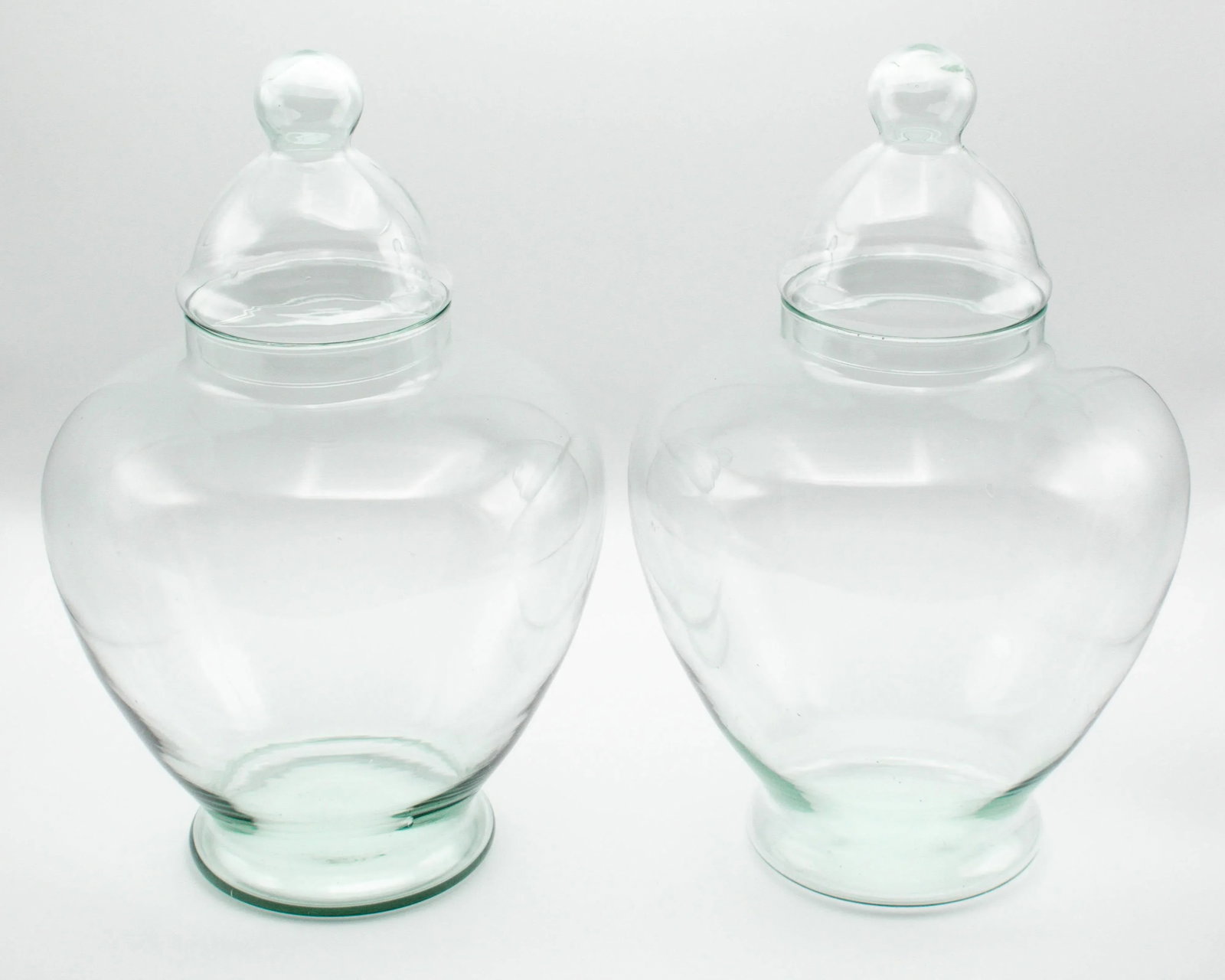 French Glass Apothecary Jars, a Pair - 4