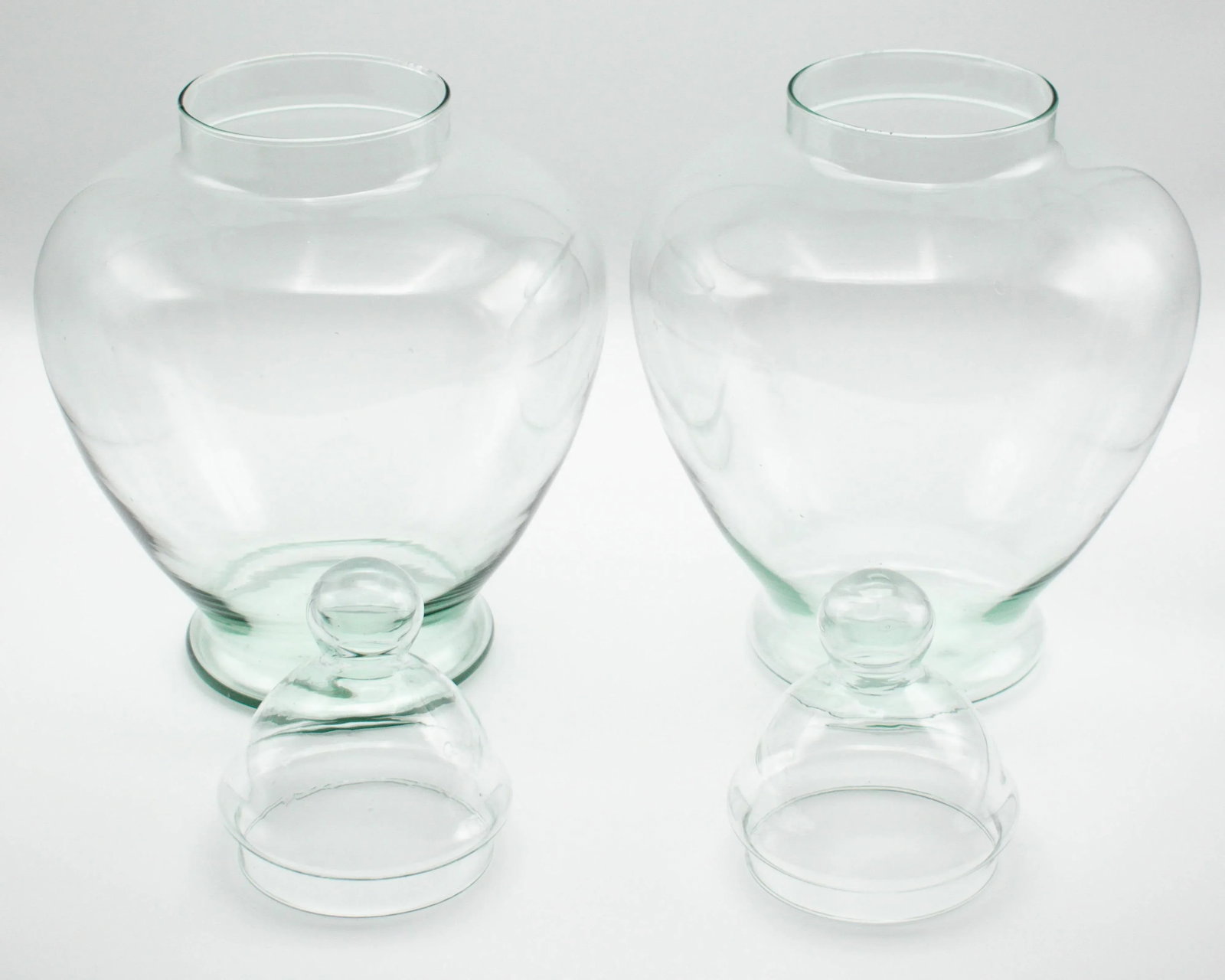 French Glass Apothecary Jars, a Pair - 6