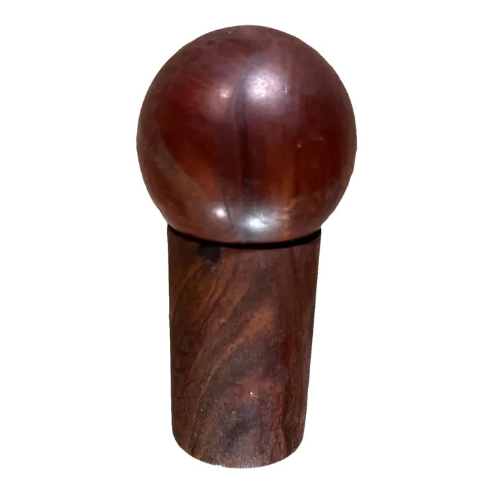 1960s Modern Rosewood Nesting Salt & Pepper Shaker Set, Unique Design (1 of 8)