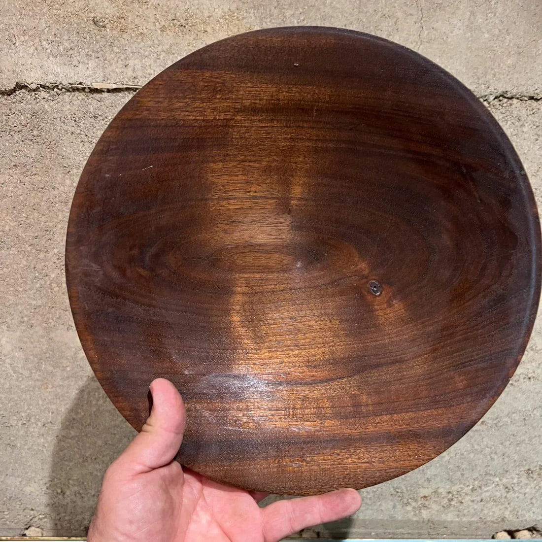 Midcentury Modern Decorative Bowl, Solid Walnut, Usa, Signed, 1960s - 4
