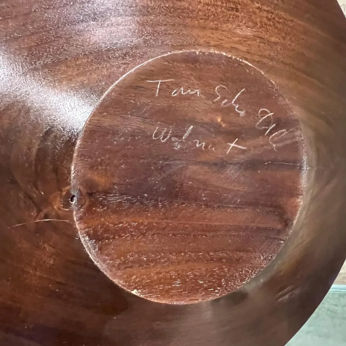 Midcentury Modern Decorative Bowl, Solid Walnut, Usa, Signed, 1960s - 7