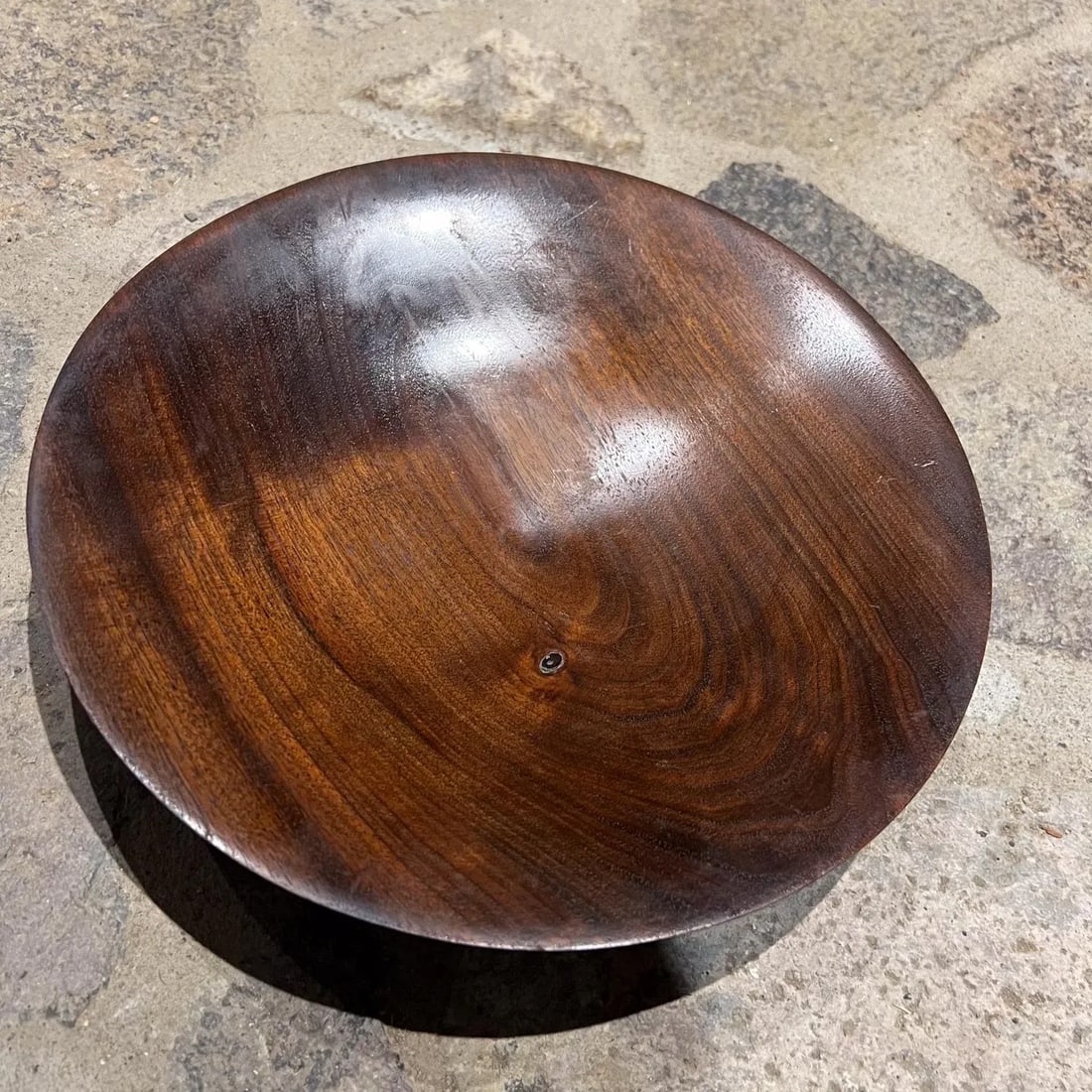 Midcentury Modern Decorative Bowl, Solid Walnut, Usa, Signed, 1960s - 9