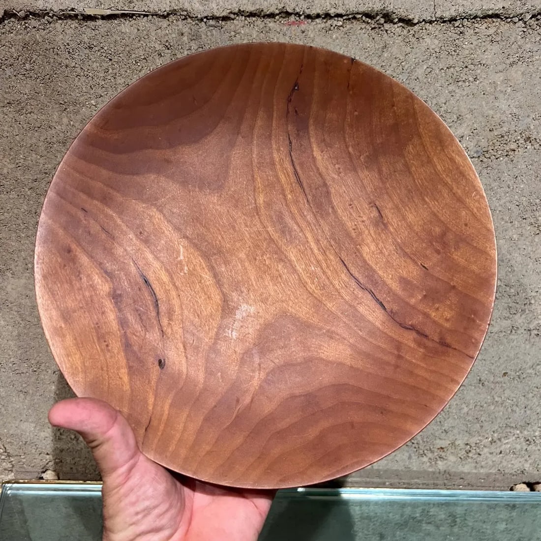 Sculptural Cherry Wood Bowl by Rude Osolnik, Mid-Century Modern, Usa - 5