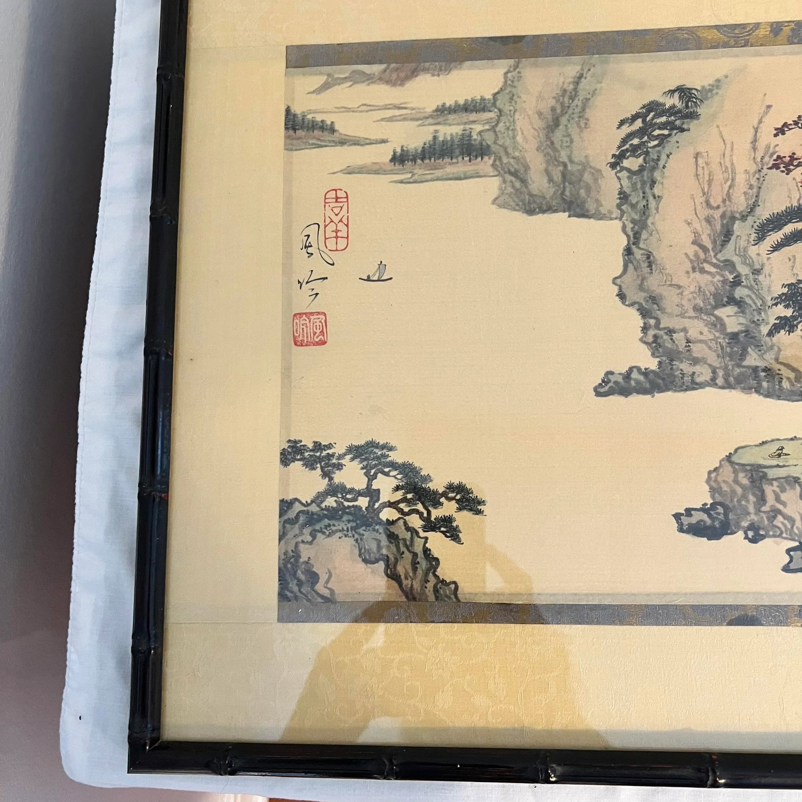 Chinoiserie on Silk Painting - 4