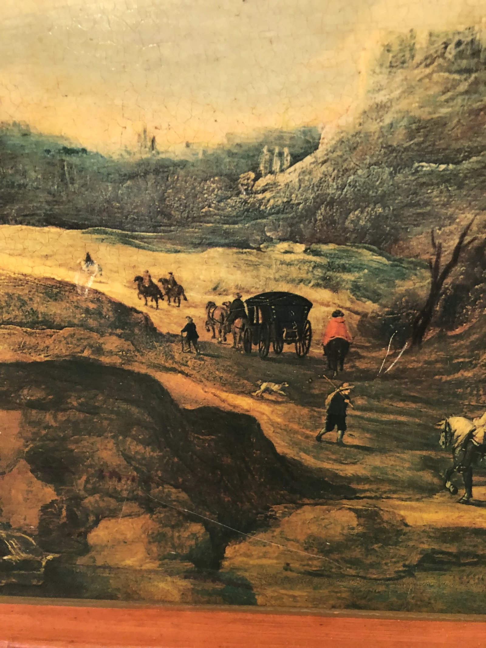 Venetian Decoupaged Landscape Prints on Board -A Pair - 9