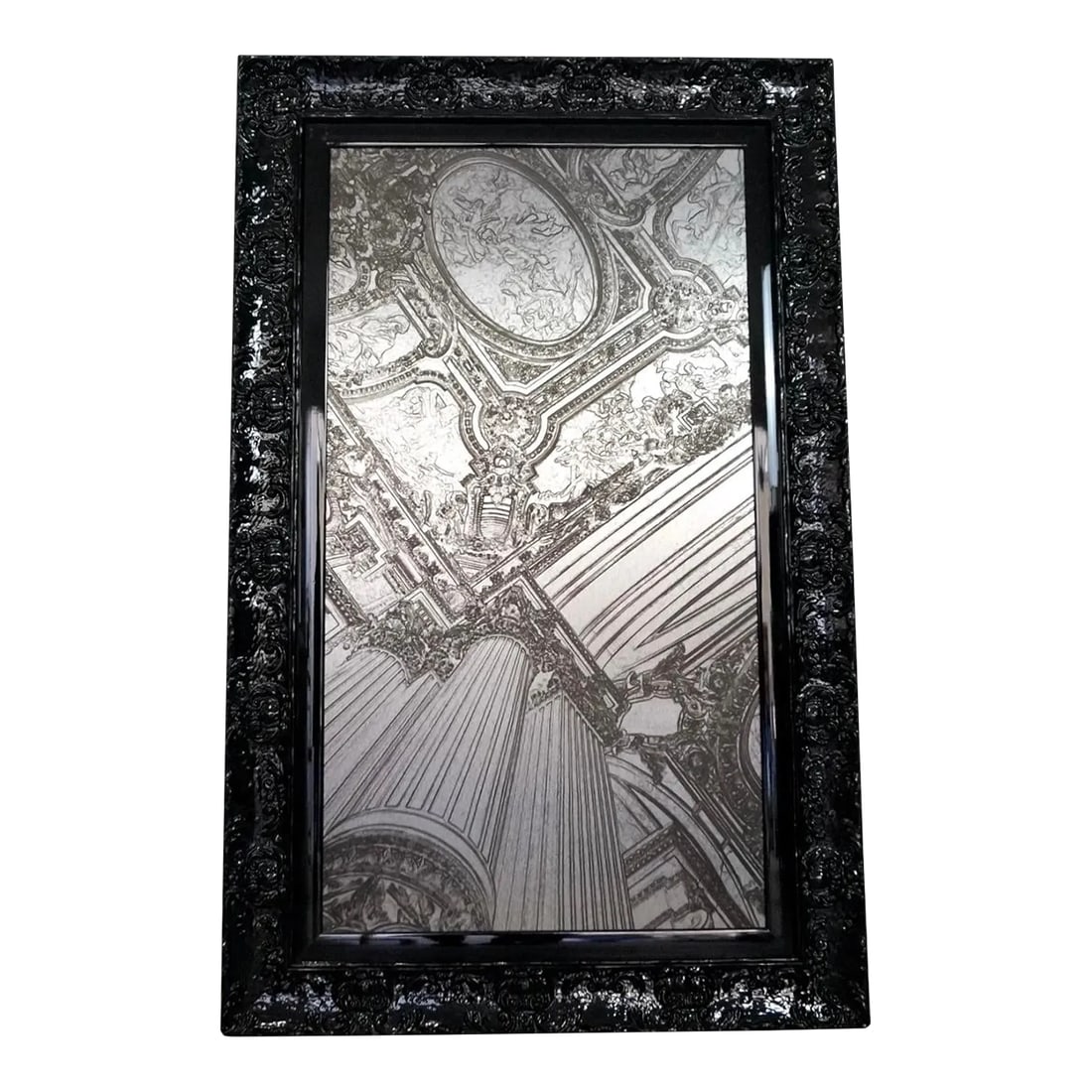 Tony Koukos Sheet Metal Framed Signed Print Artwork: Gorgeous Tony Koukos artwork for sale. This is a print on sheet metal signed by the photographer himself. It was professionally framed in an Italian black lacquered solid wood frame. This image is