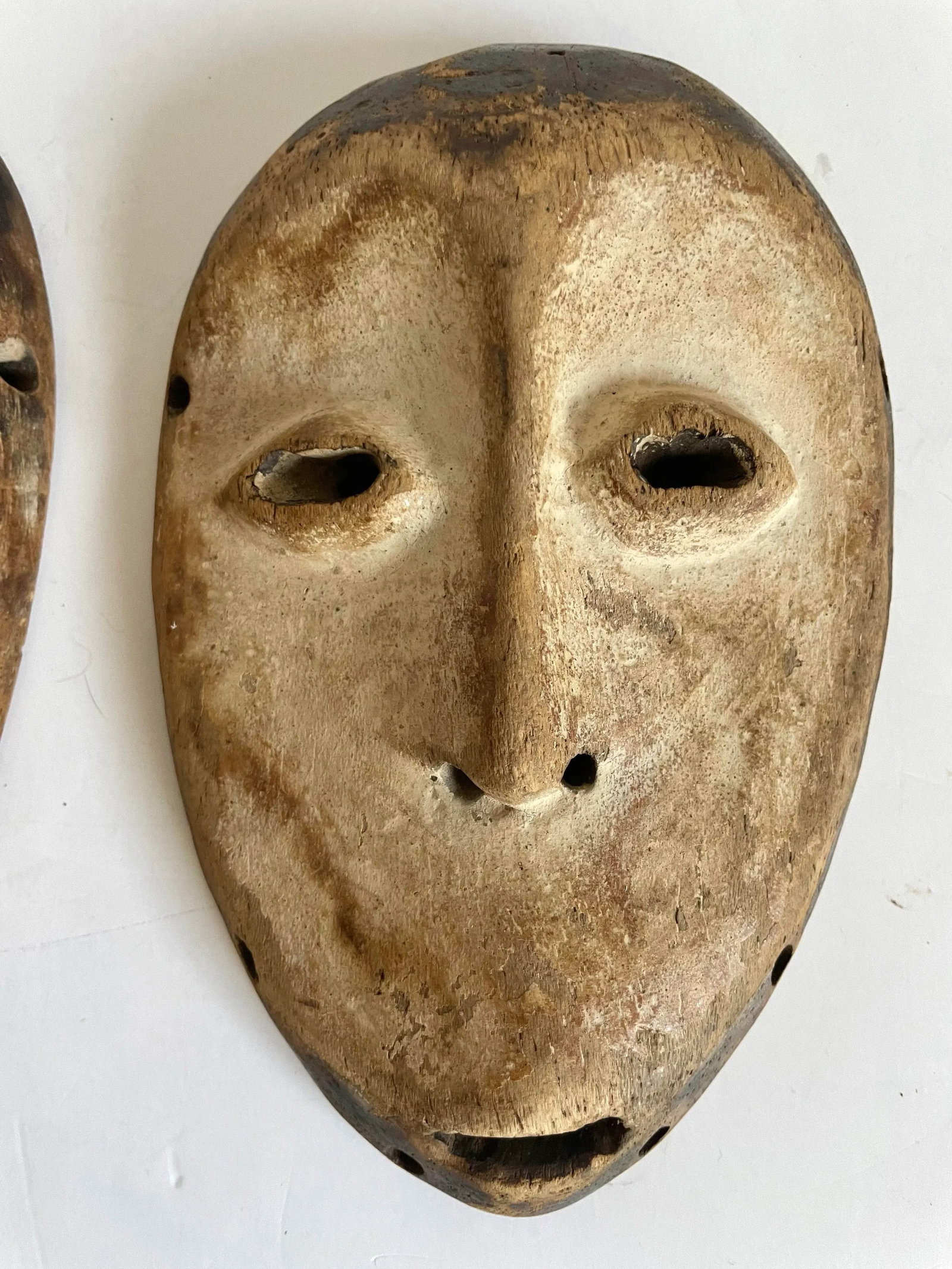 Pair of Early 20th C. Lega Lukwakongo African Carved Wood Masks - 3