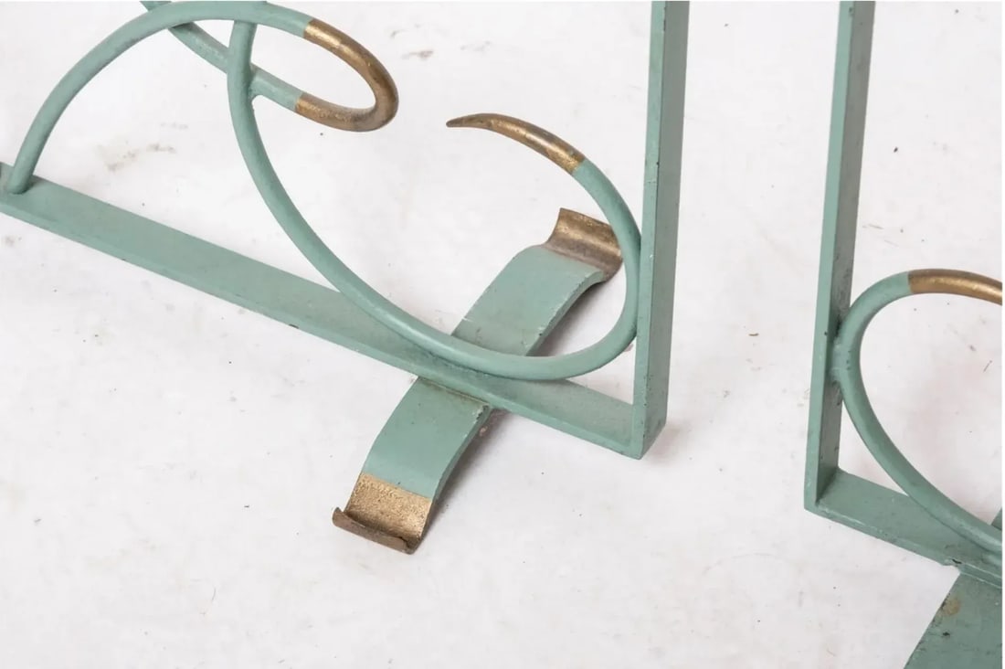 French Art Deco Wrought Iron Fire Screens Attributed to Gilbert Poillerat - 6
