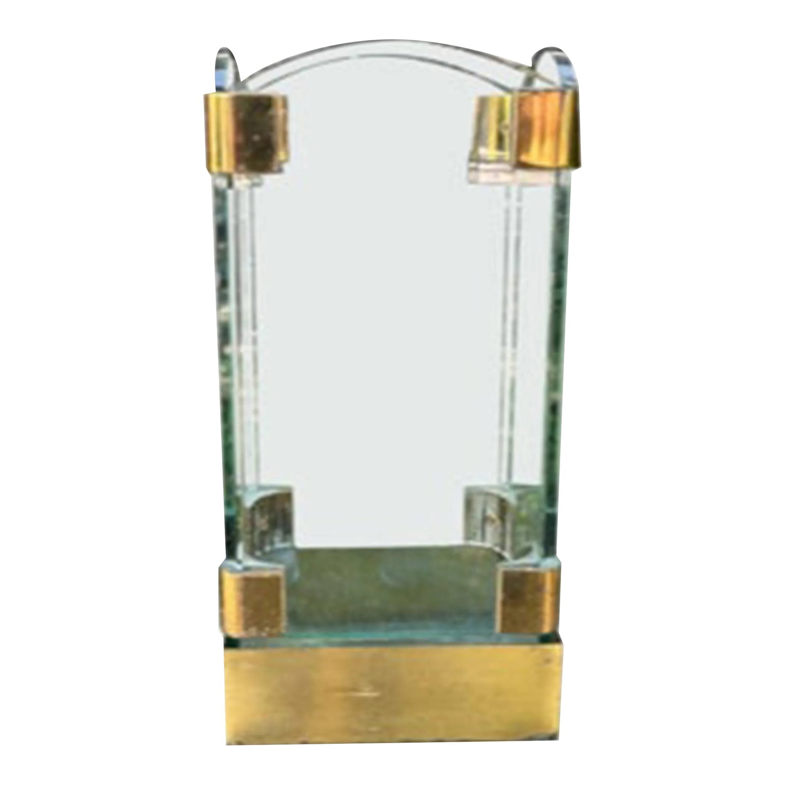 Italian Modern Brass and Glass Umbrella Stand (1 of 12)