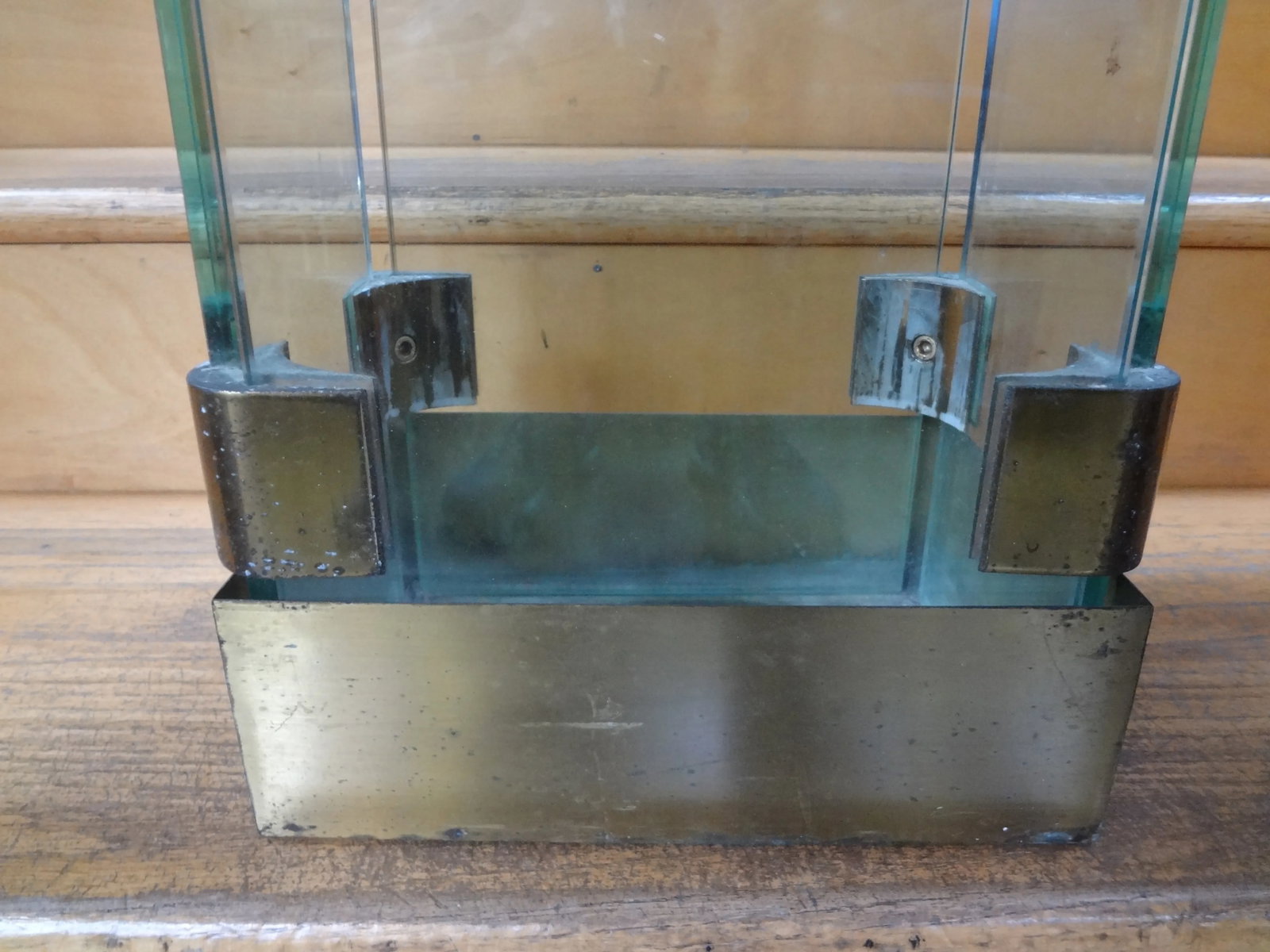 Italian Modern Brass and Glass Umbrella Stand - 5