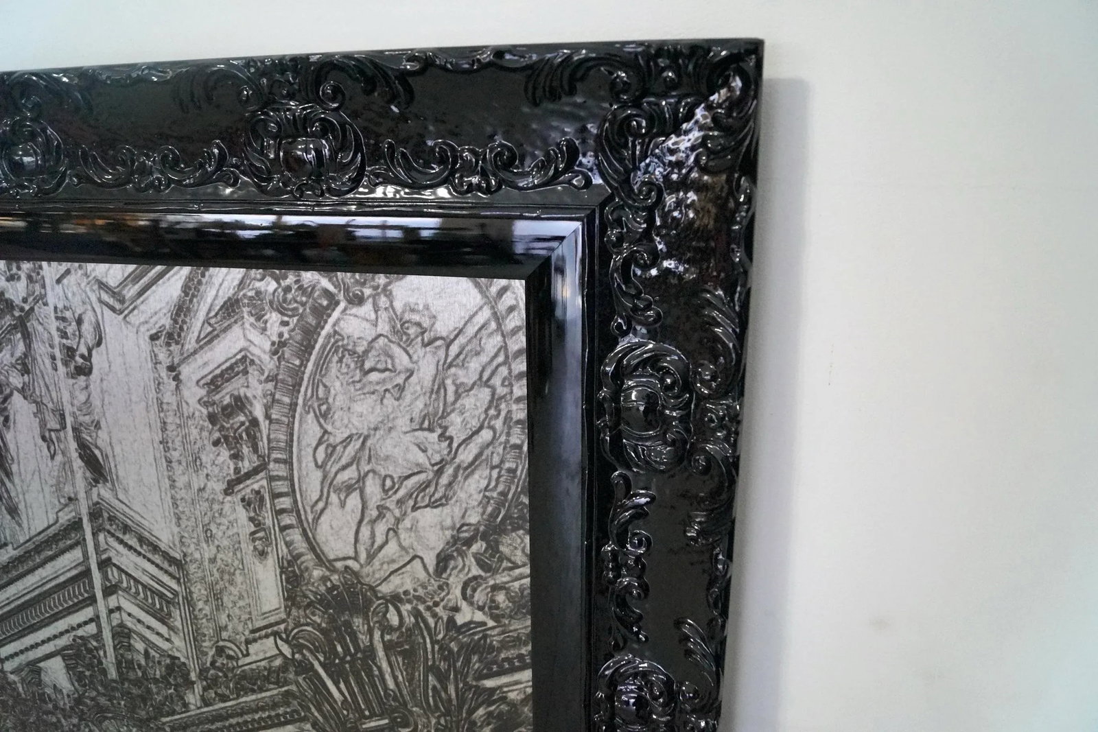 Hollywood Regency Signed Tony Koukos Metal Art Framed Prints - a Pair - 12