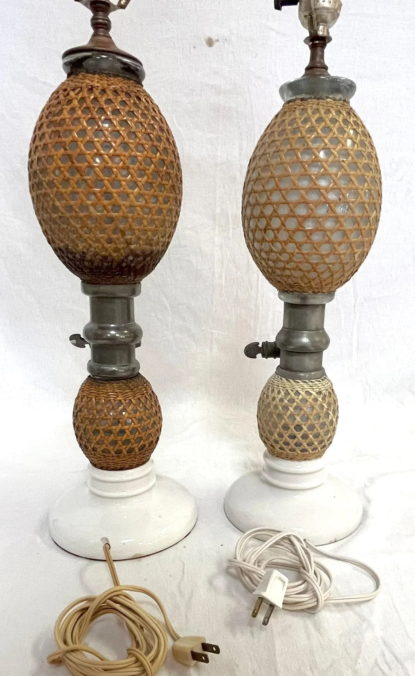 19th Century French 'Briet Brevete' Seltzer Bottle Lamps- a Pair - 5