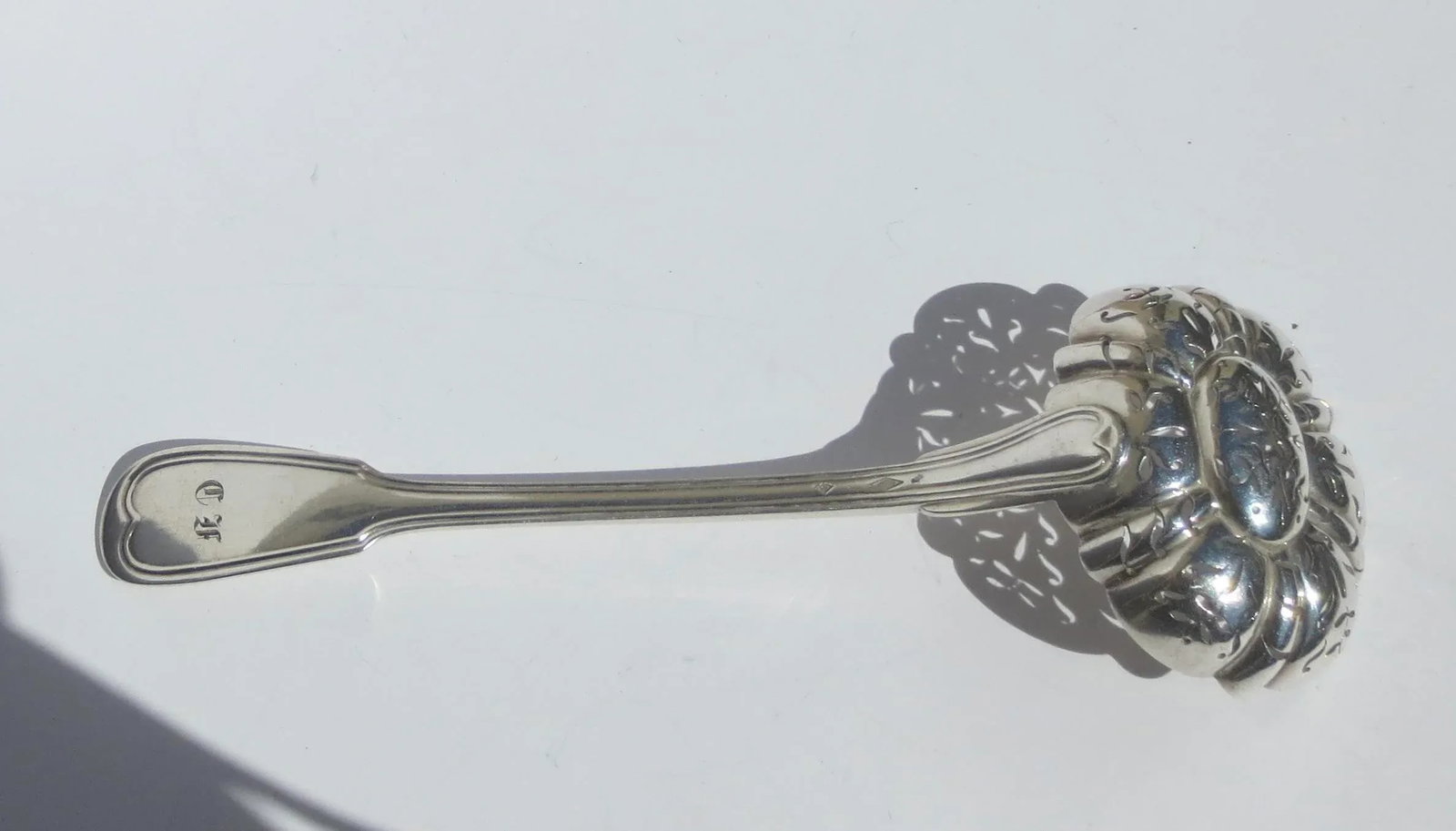 Christofle Silver-Plate Slotted Serving Spoon - 2