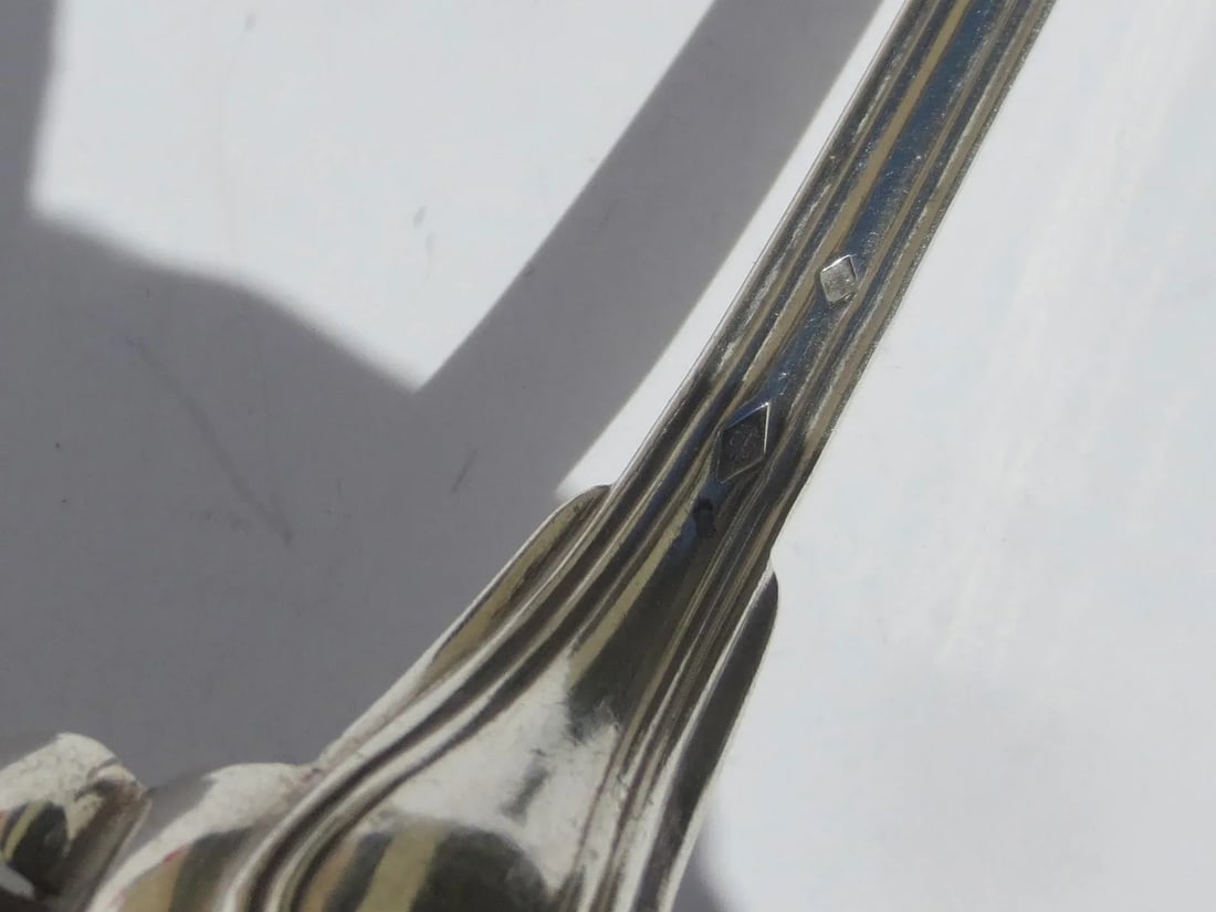 Christofle Silver-Plate Slotted Serving Spoon - 6