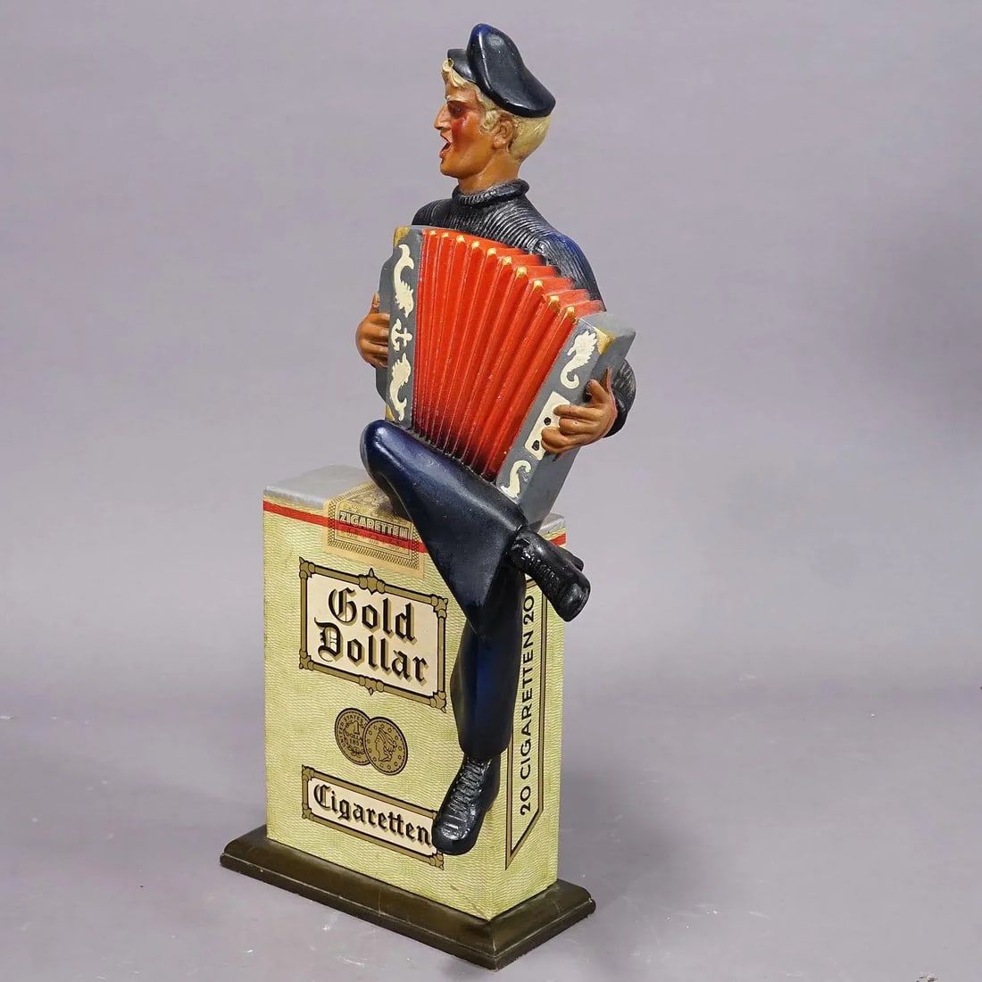 Vintage Gold Dollar Cigarettes Advertising Sculpture 1950s - 3