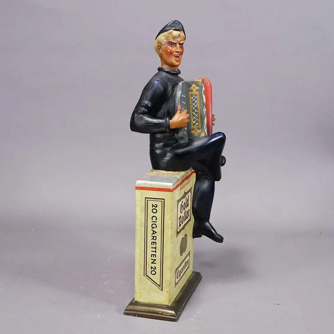 Vintage Gold Dollar Cigarettes Advertising Sculpture 1950s - 7