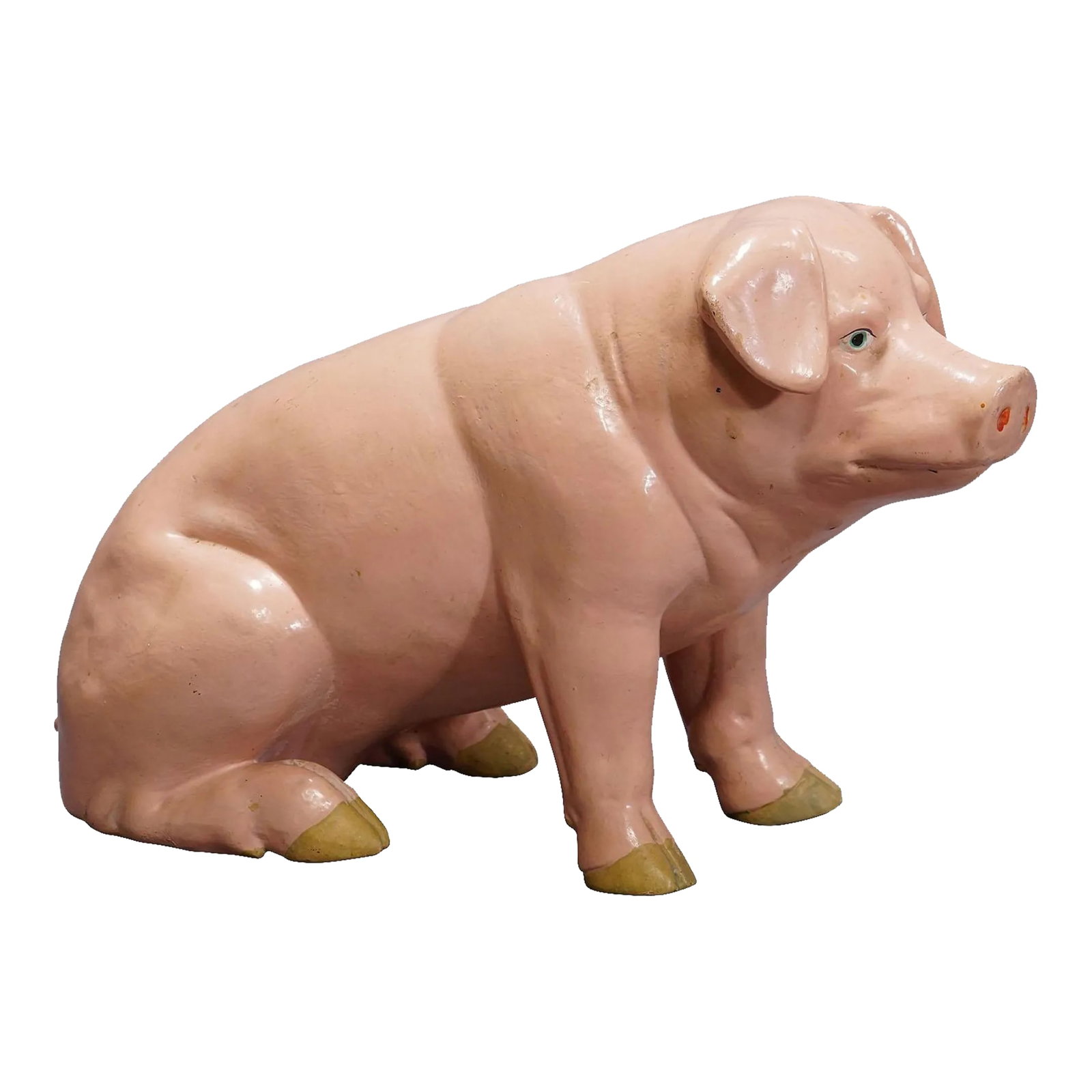 Butchery Window Decoration of a Pig From the 1950s (1 of 6)