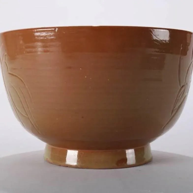 Mid-Century Modern Hand-Thrown Studio Pottery Bird Bowl by Randy Webb - 3