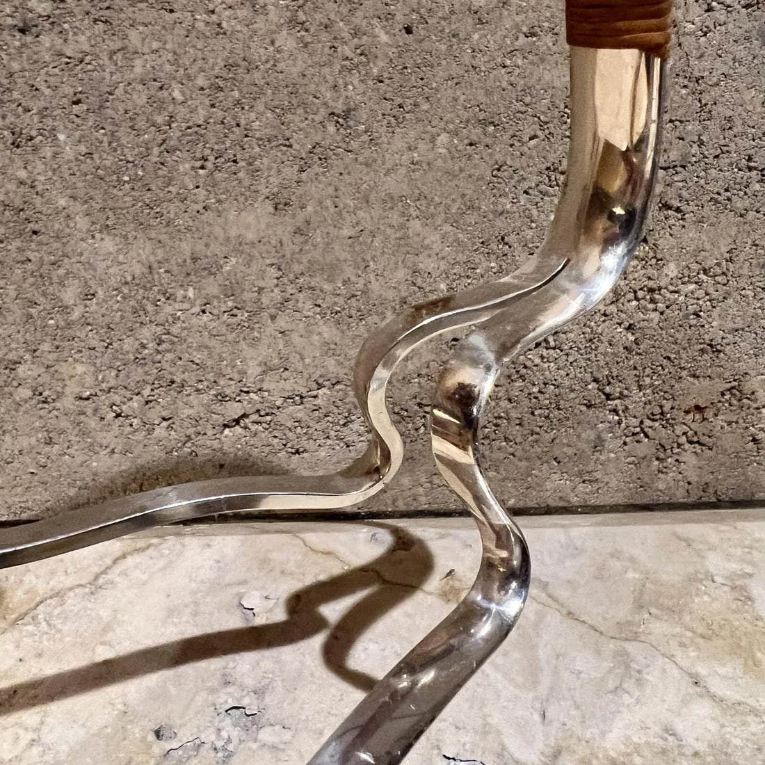 Sculptural Silver Plate Wine Holder by Eisenberg Lozano, 1960s - 4
