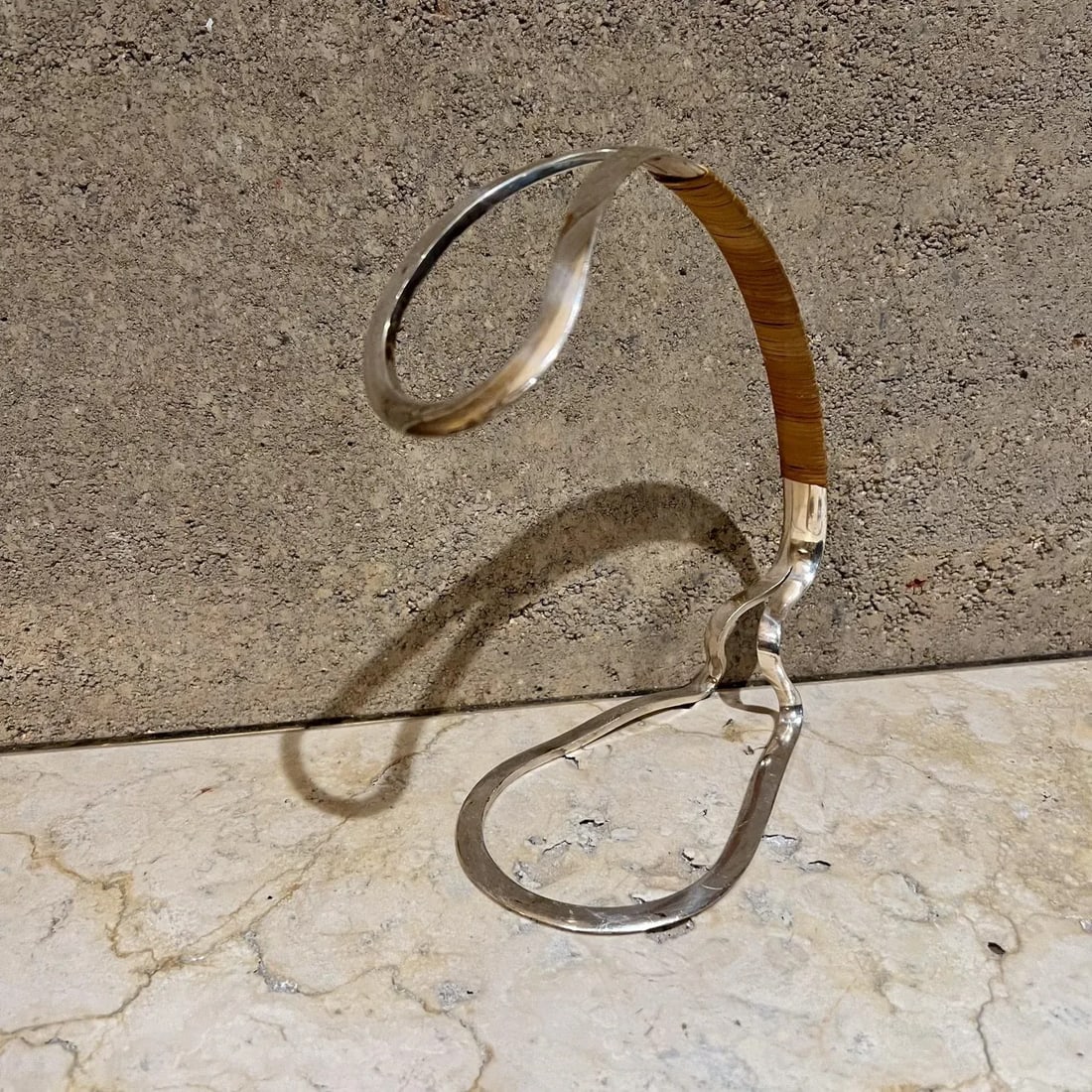 Sculptural Silver Plate Wine Holder by Eisenberg Lozano, 1960s - 9