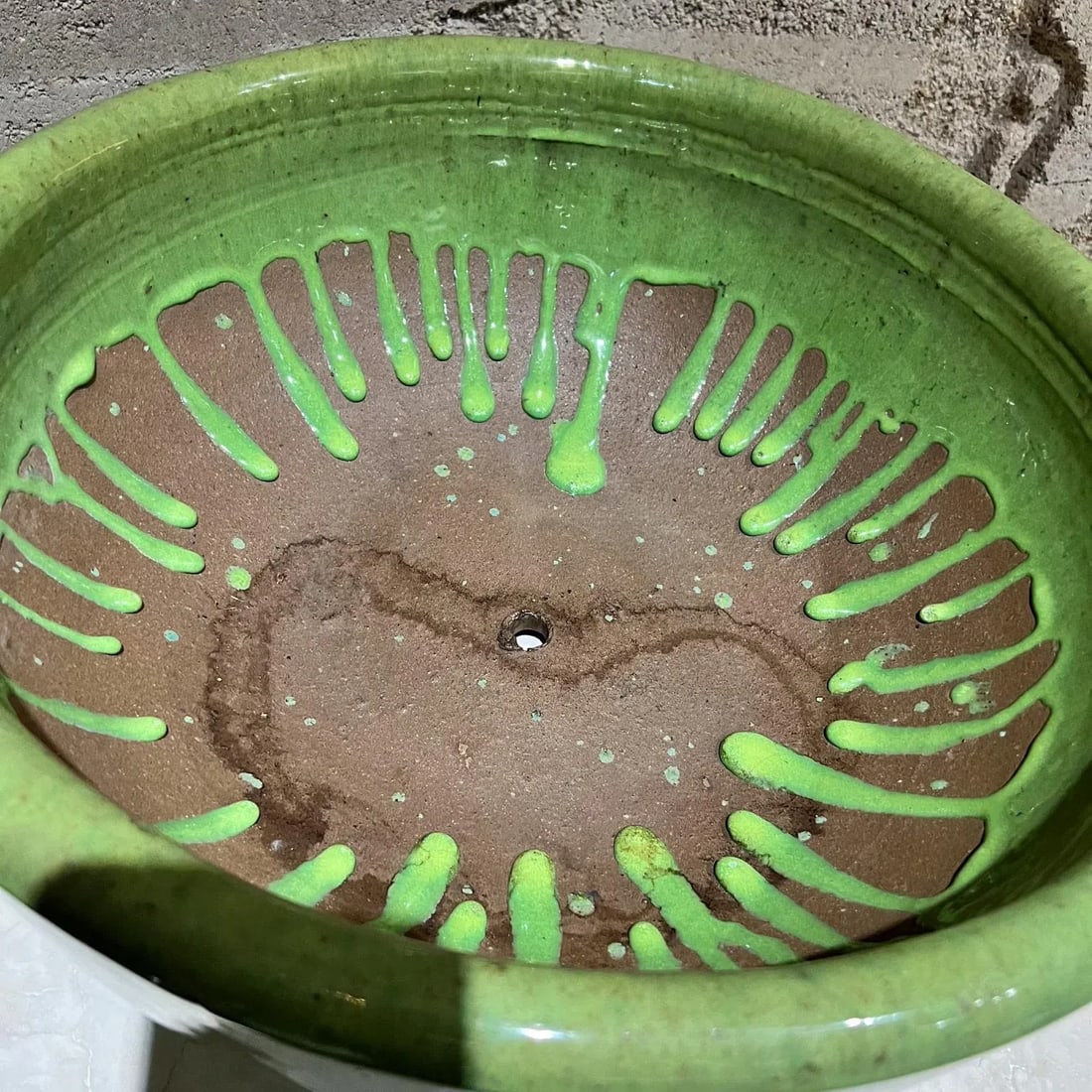 Mid-Century Mod Style Gainey Glazed Art Pottery Architectural Green Planter Pot - 4