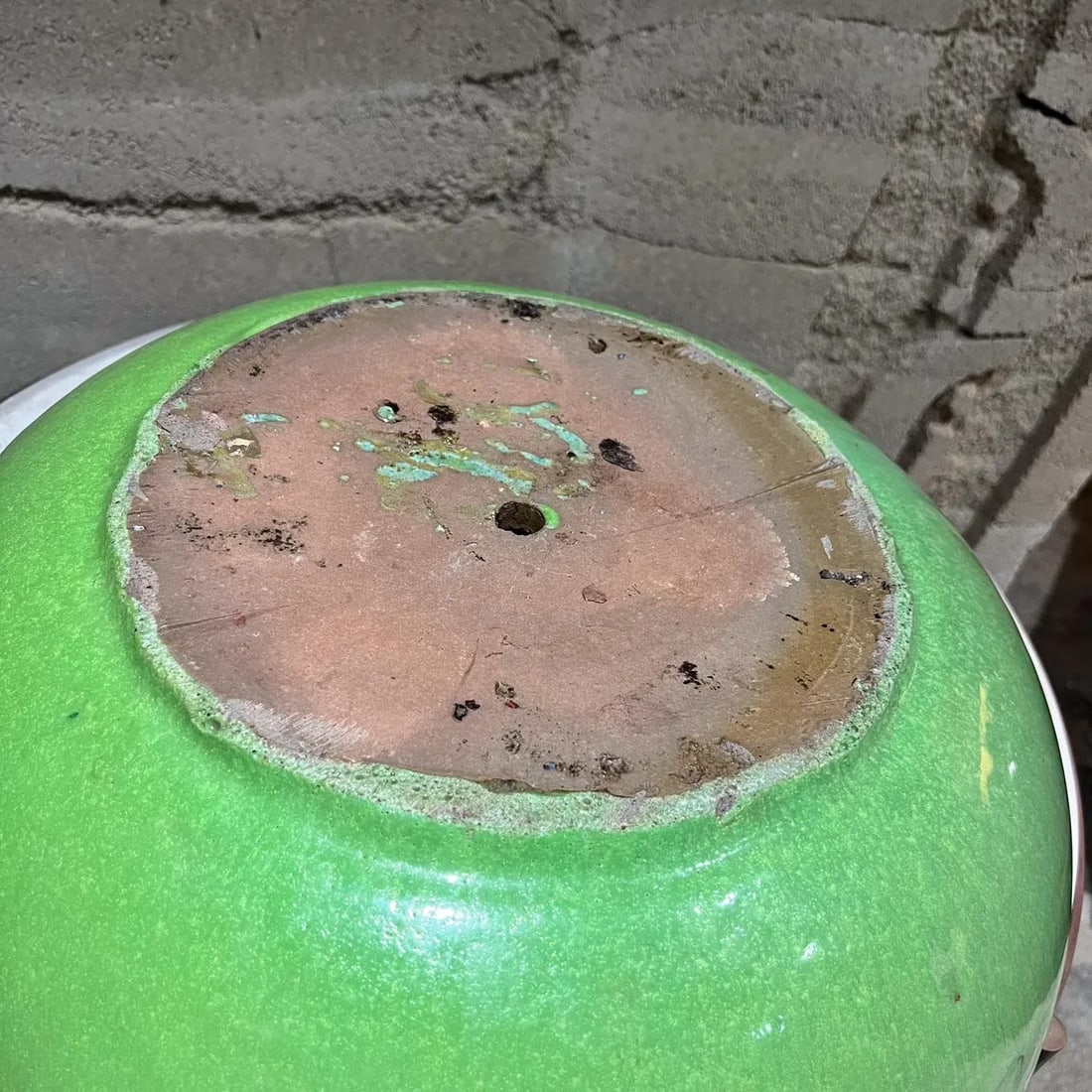 Mid-Century Mod Style Gainey Glazed Art Pottery Architectural Green Planter Pot - 7