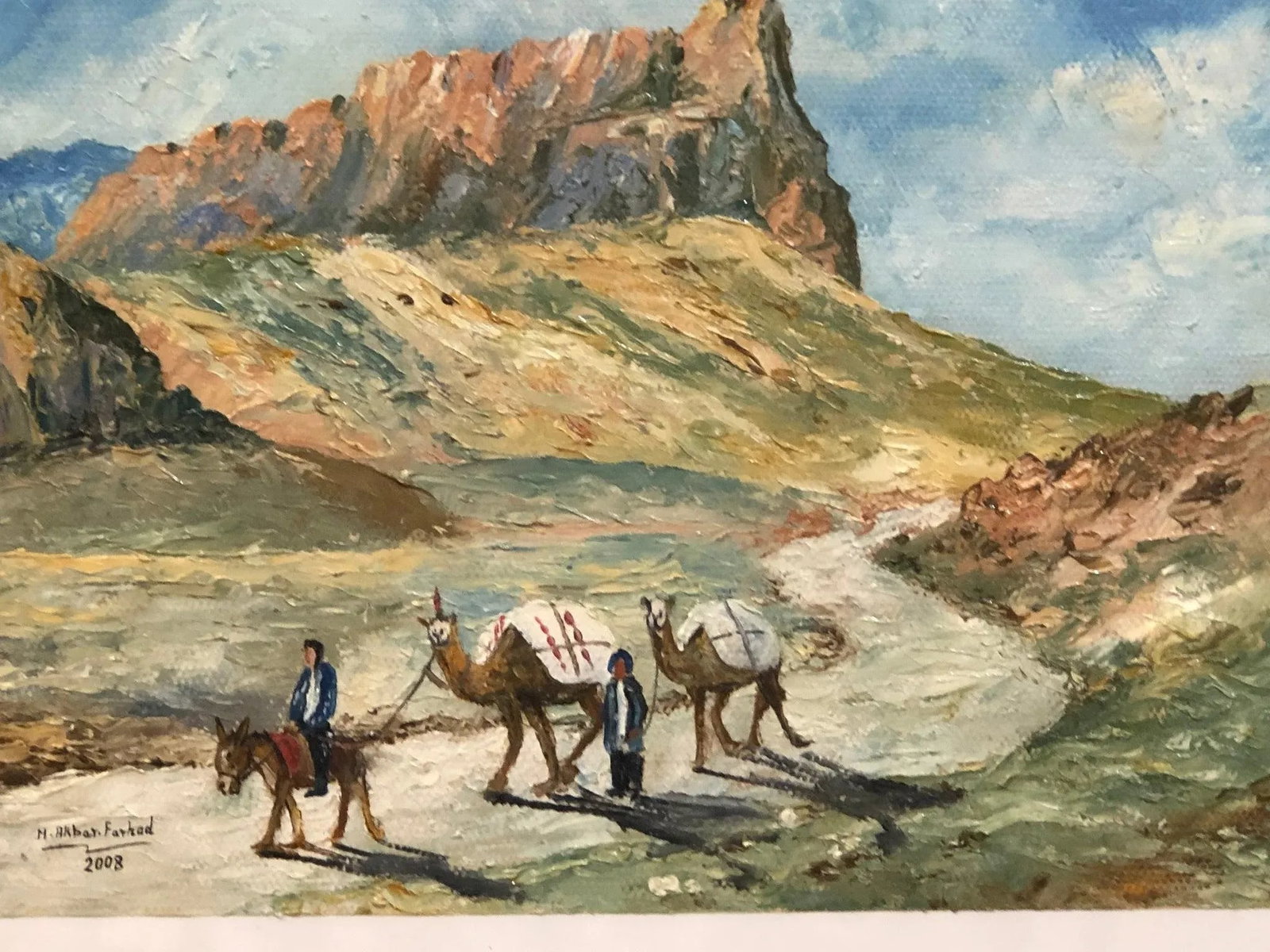 Journey Through the Silent Lands - Original Oil Painting on Canvas Signed, Framed - 2