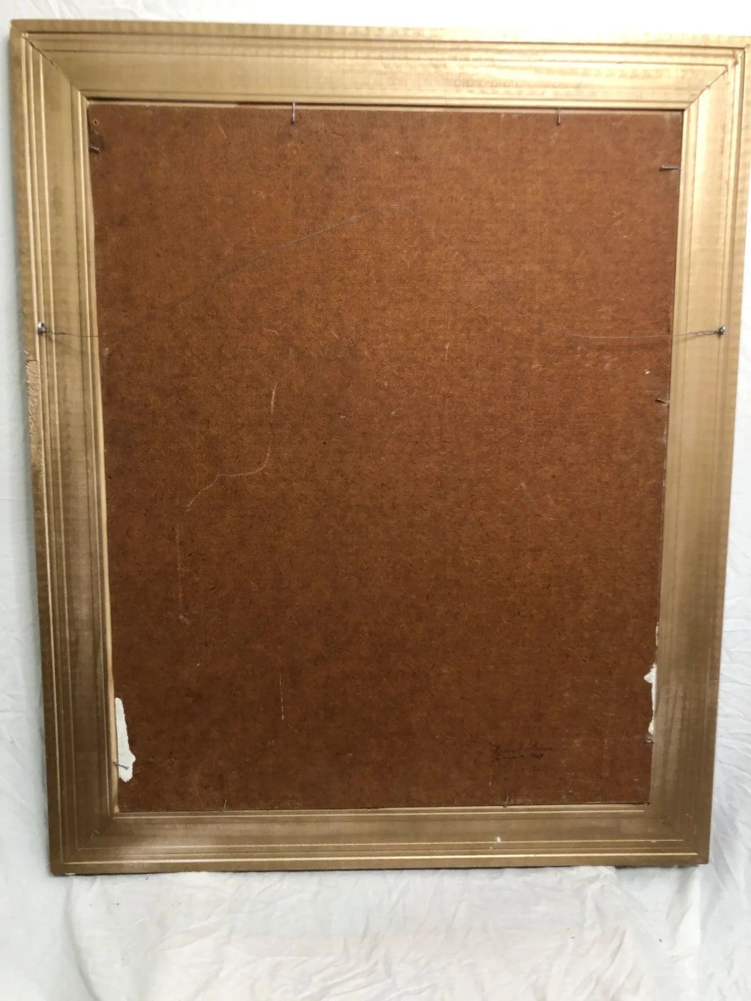 Mid 20th Century **"In the Company of Words" - Oil Painting on Board Signed - 2