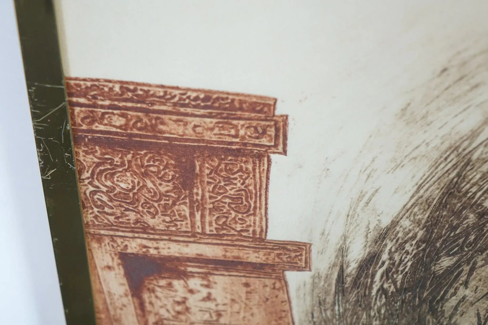 Echoes of the Ancients - Lithograph 1980 Signed at the Bottom, Framed - 2