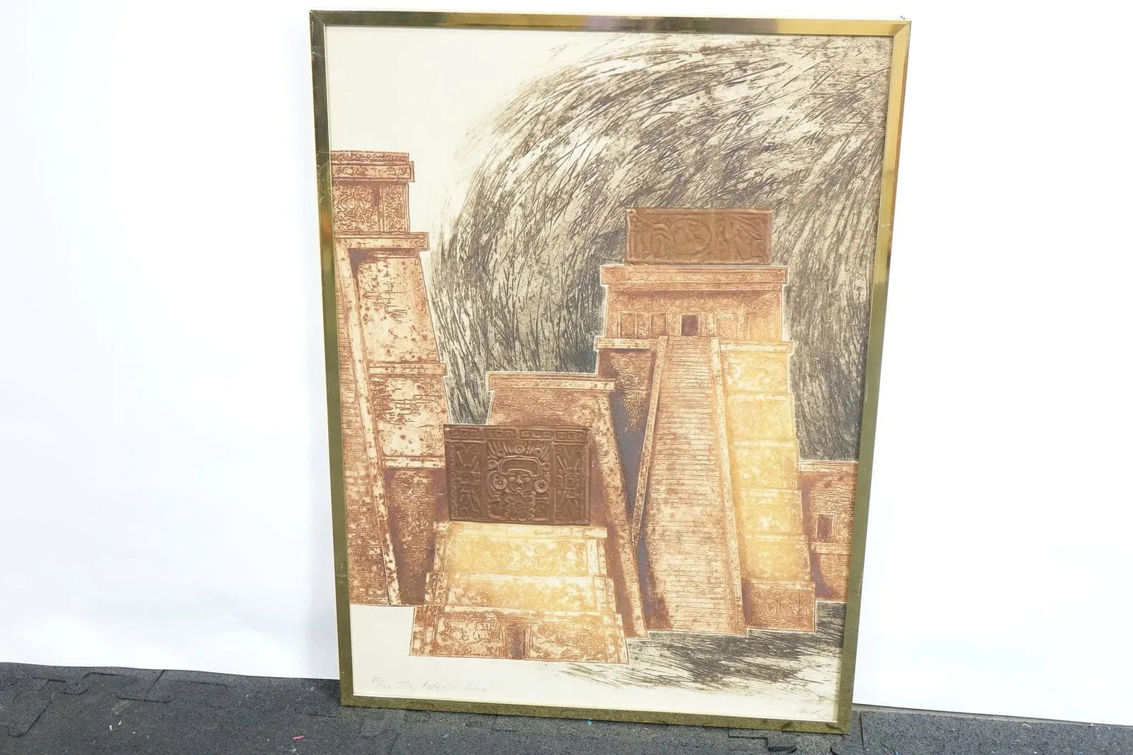 Echoes of the Ancients - Lithograph 1980 Signed at the Bottom, Framed - 4