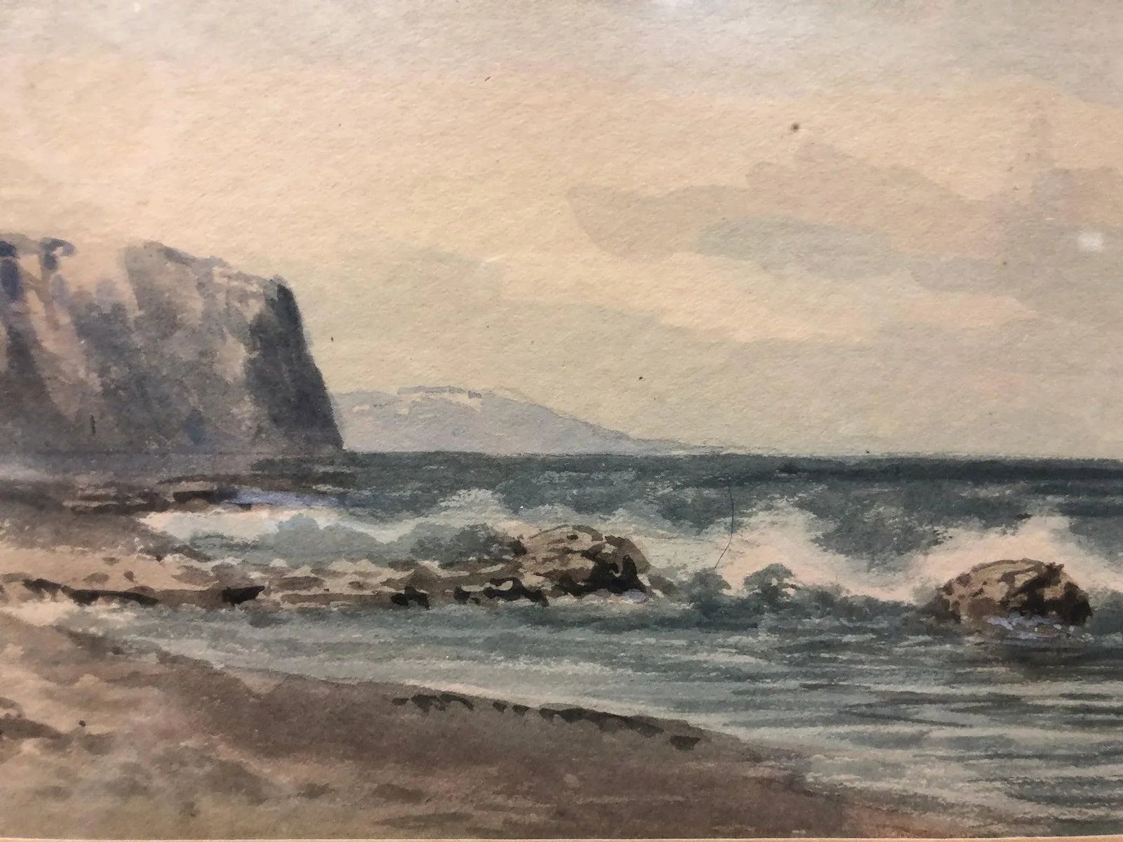 Where the Tide Whispers - Original Watercolor Signed on the Bottom - 2