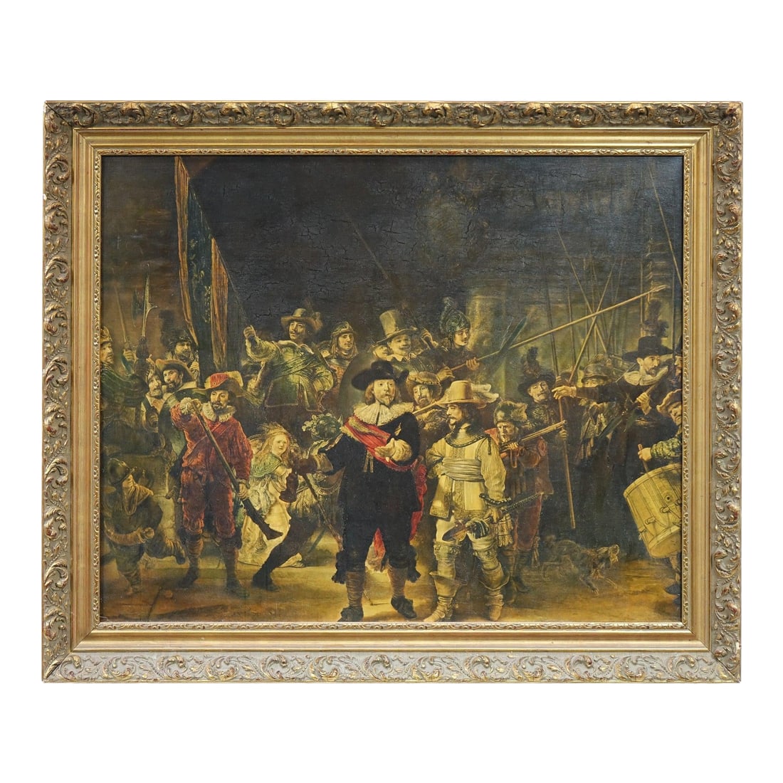 The Night Watch by Rembrandt – Print of Original Oil Painting on Canvas – 39.5" X 33": The Night Watch by Rembrandt – Print of Original Oil Painting on Canvas – 39.5" x 33" Bring home one of the most iconic masterpieces of the Dutch Golden Age with this high-quality canvas