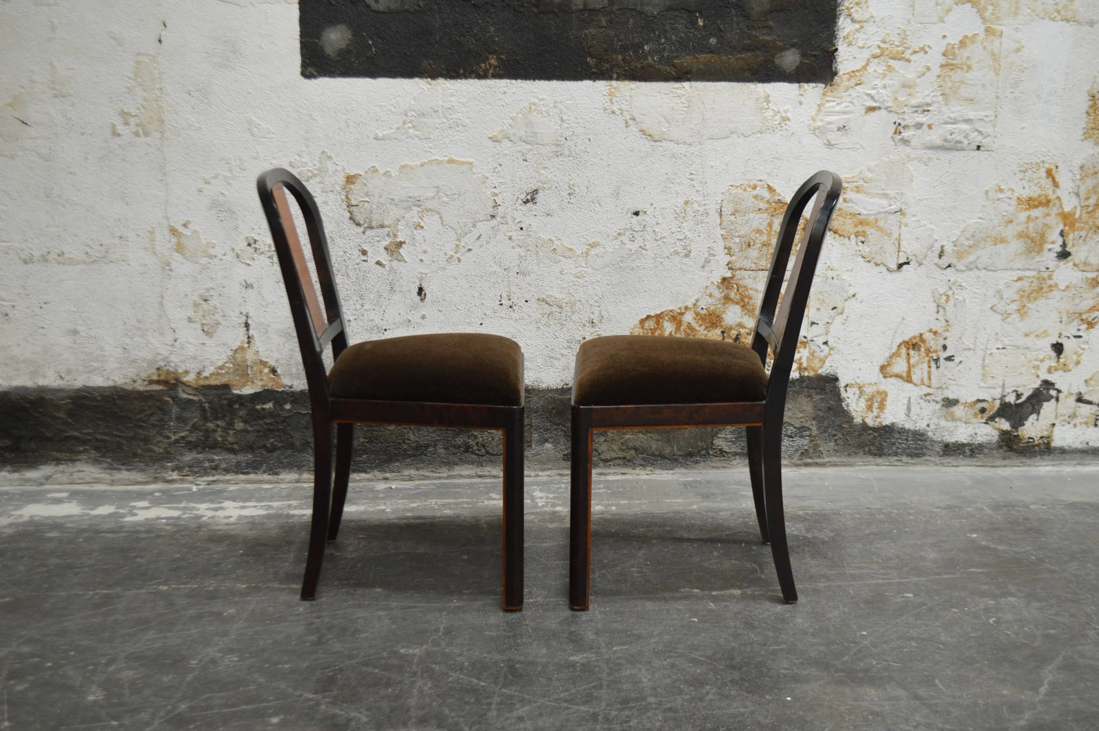 Carl Malmsten Swedish Grace Inlaid Side Chairs - a Pair - 5