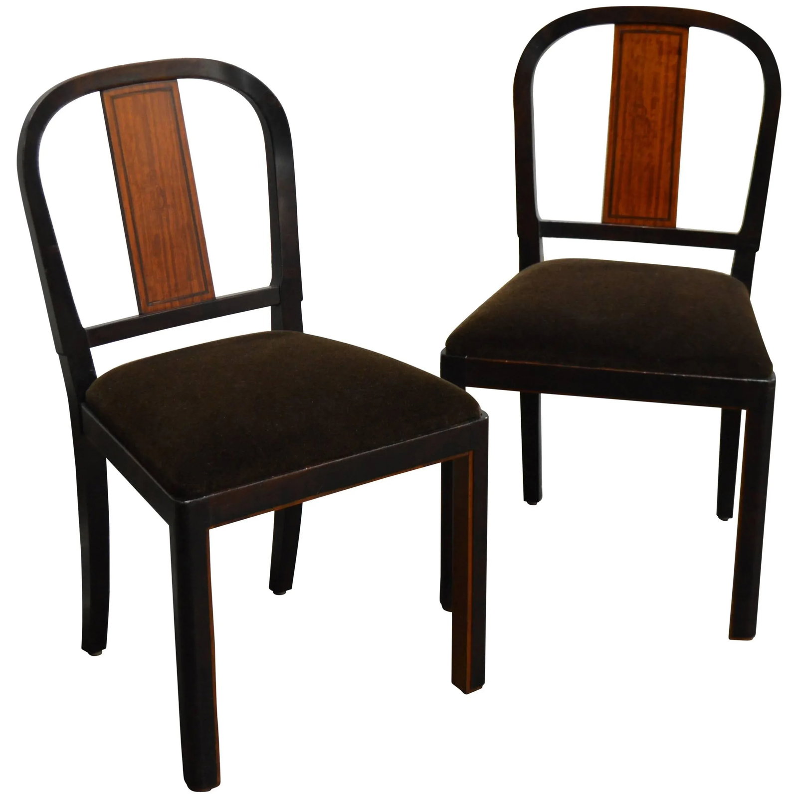 Carl Malmsten Swedish Grace Inlaid Side Chairs - a Pair - 8