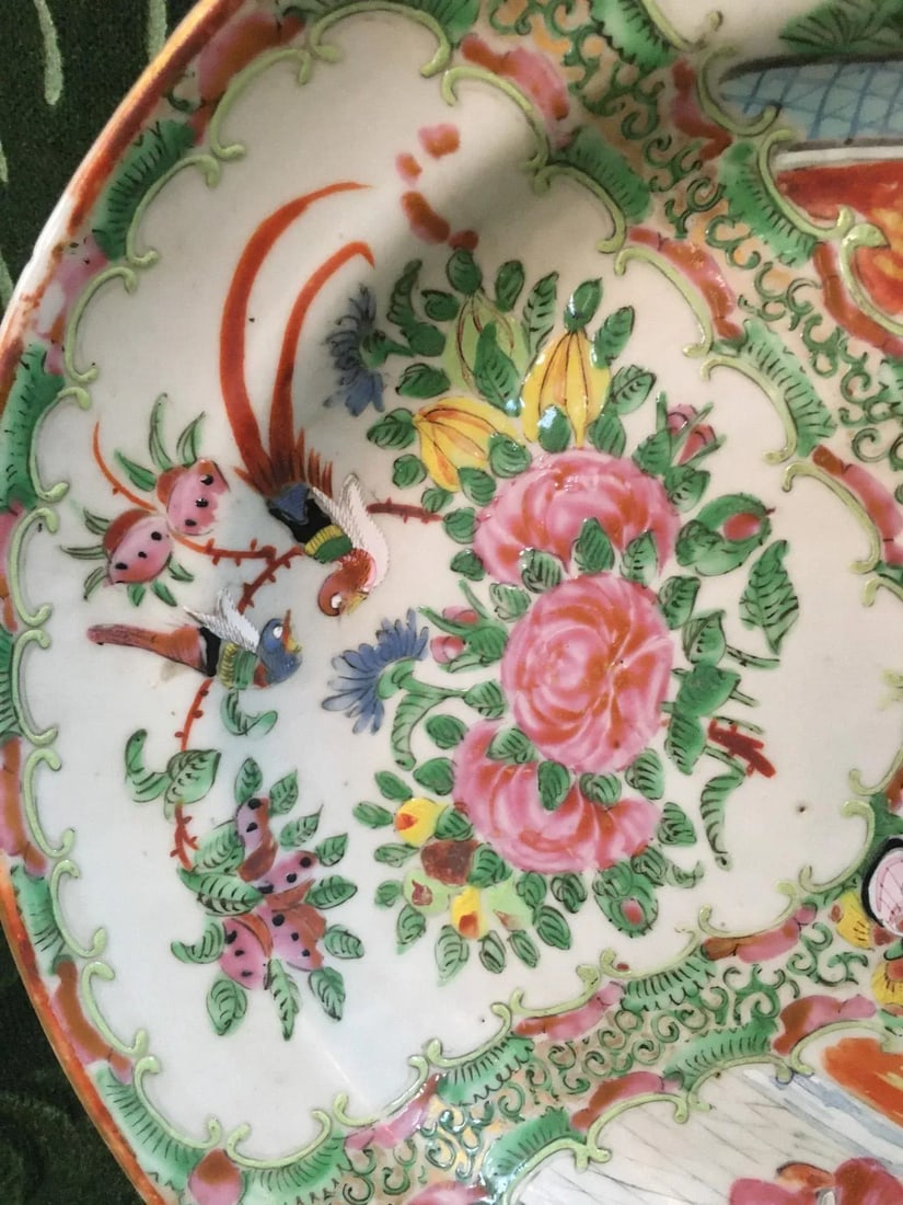 19thc Chinese Export Rose Medallion Platter - 3