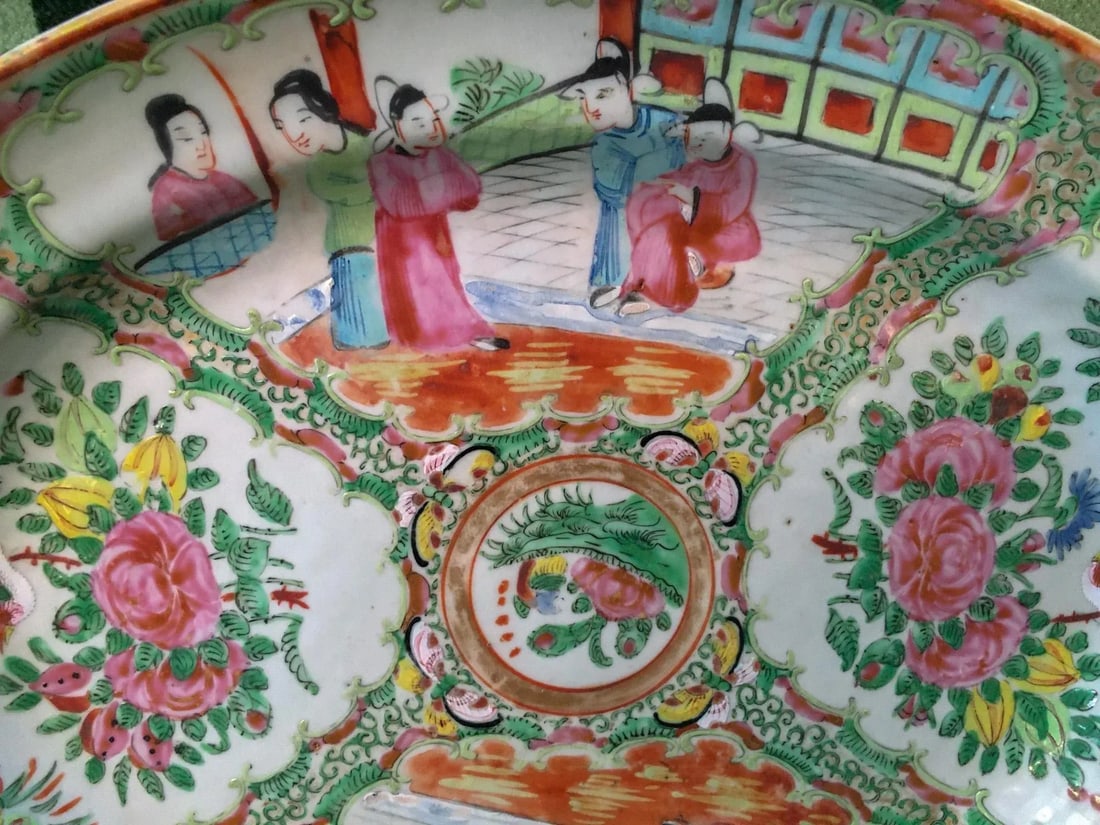 19thc Chinese Export Rose Medallion Platter - 6