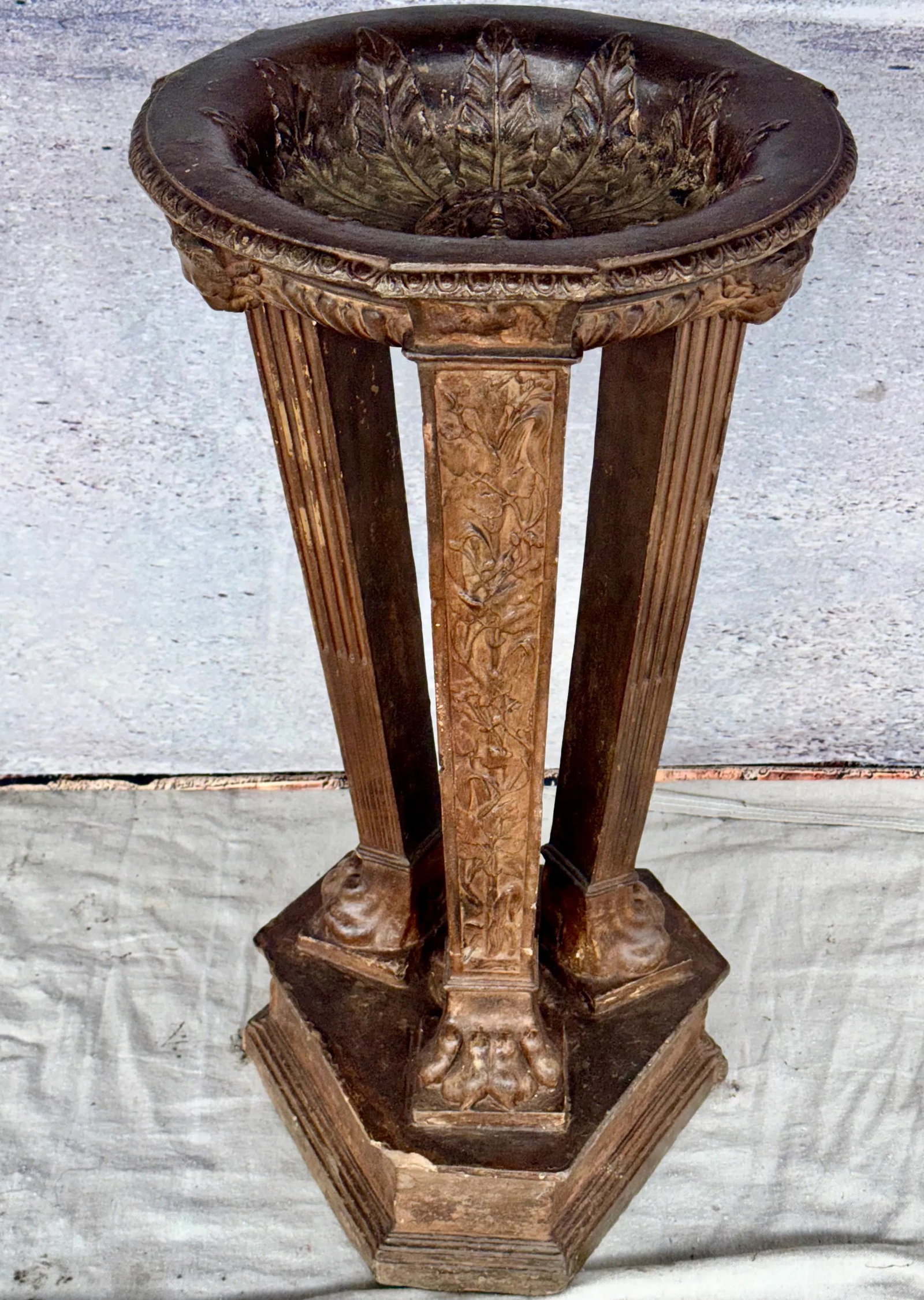 Italian Neoclassic Terracotta Athenienne Stand - Planter - 10