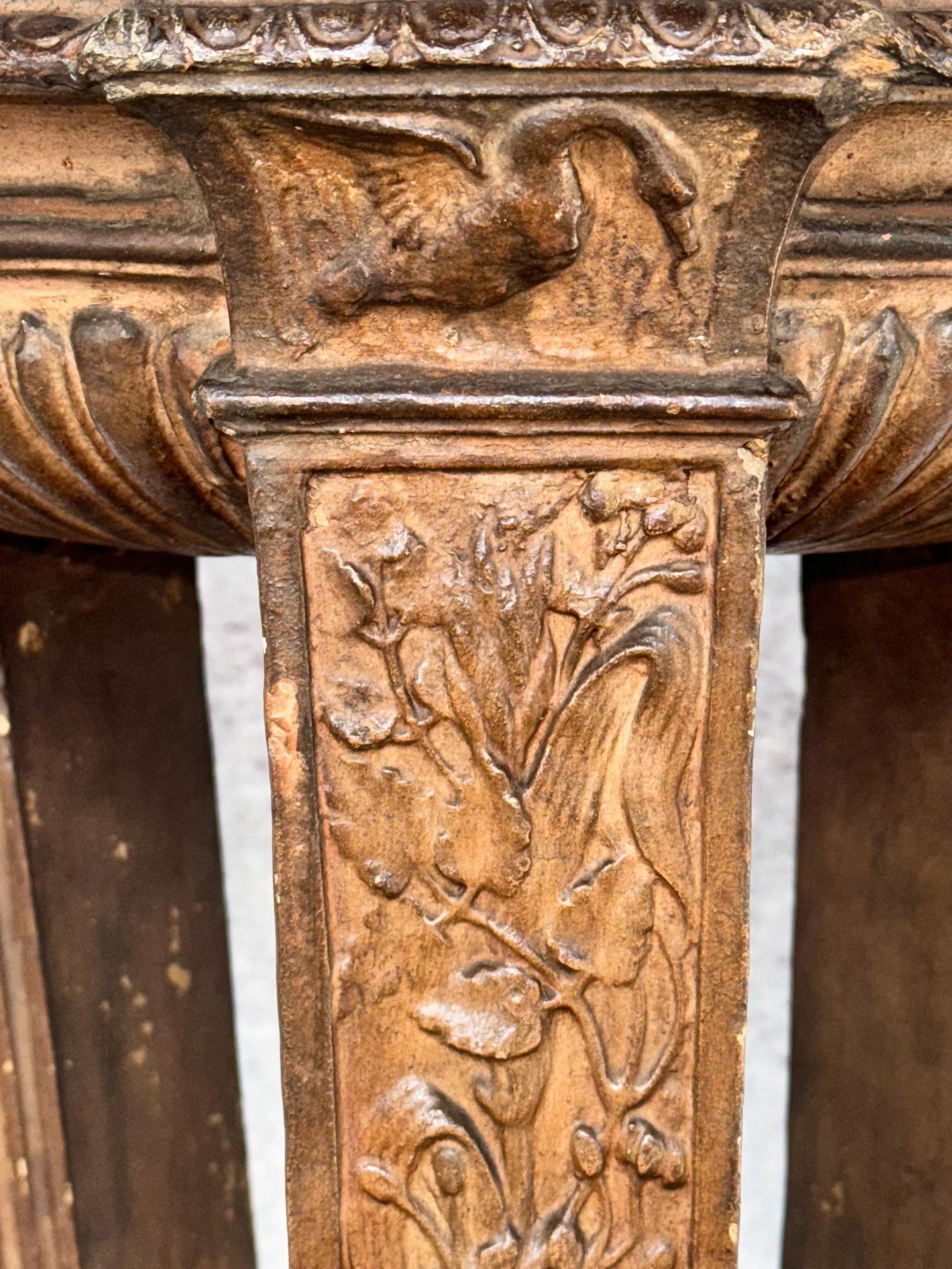 Italian Neoclassic Terracotta Athenienne Stand - Planter - 11