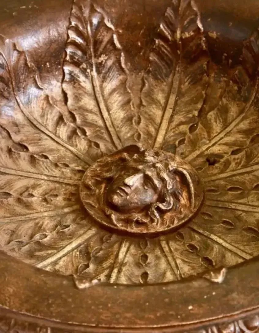 Italian Neoclassic Terracotta Athenienne Stand - Planter - 2